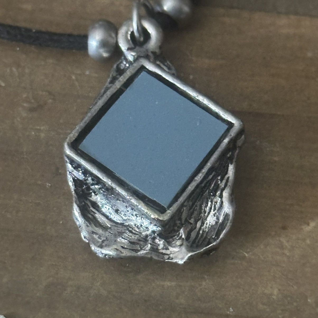 Other Yin Yang skull mirror pendant cord necklace Size ONE SIZE - 4 Thumbnail