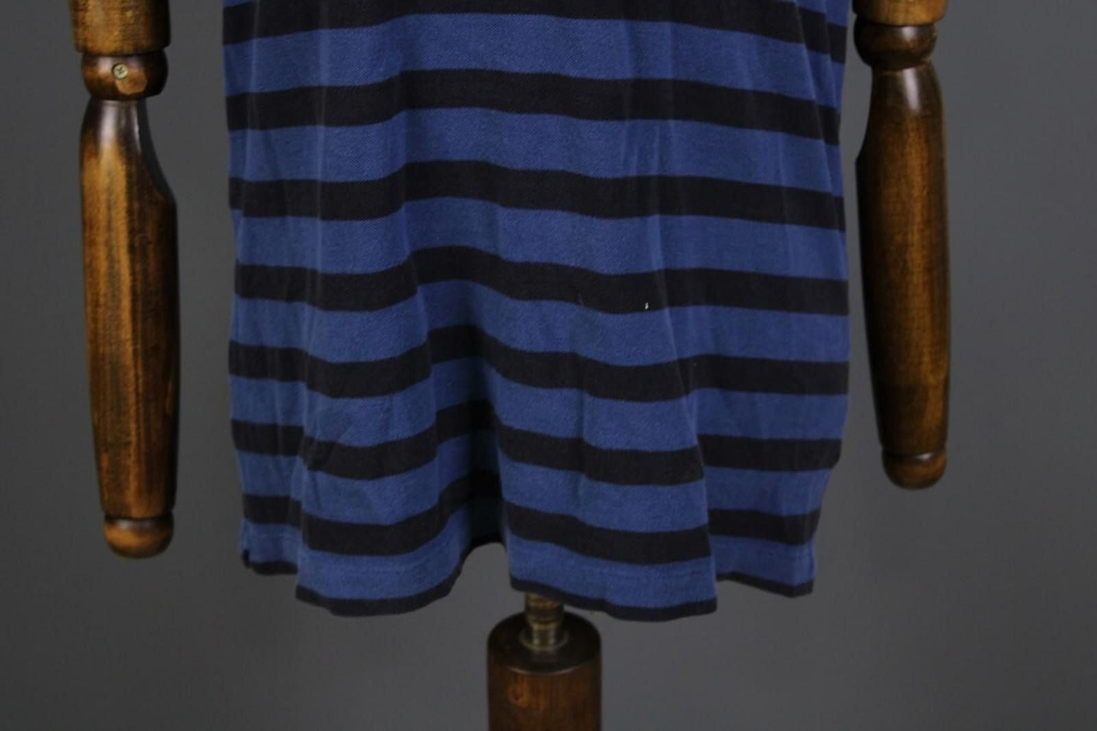 Lacoste Lacoste Blue Striped Short Sleeve Polo Shirt Size 6 / XL Size US XXL / EU 58 / 5 - 2 Thumbnail