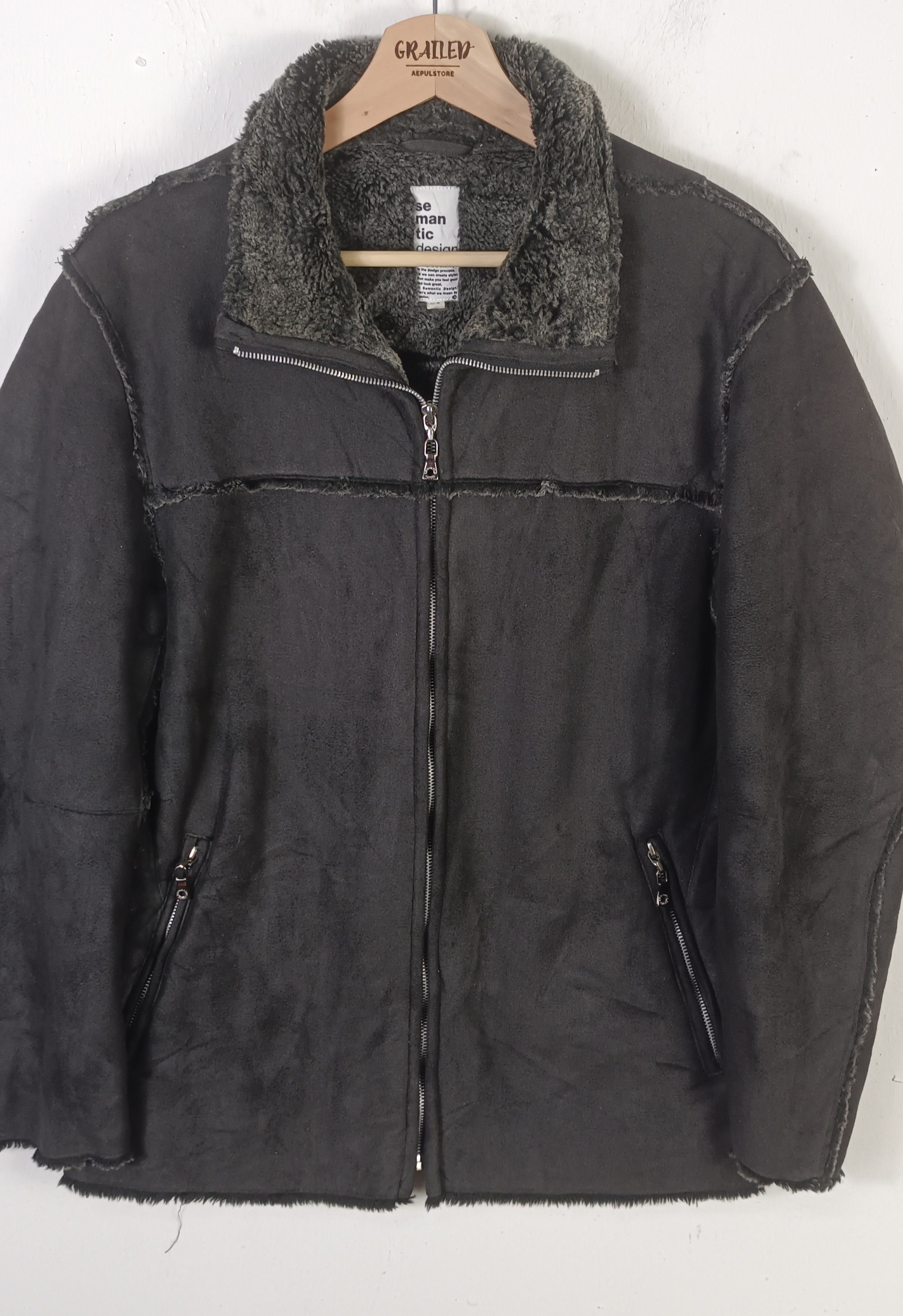 semanticdesign Semantic Design Burn Waxed Fur Jacket Size US M / EU 48-50 / 2 - 5 Thumbnail