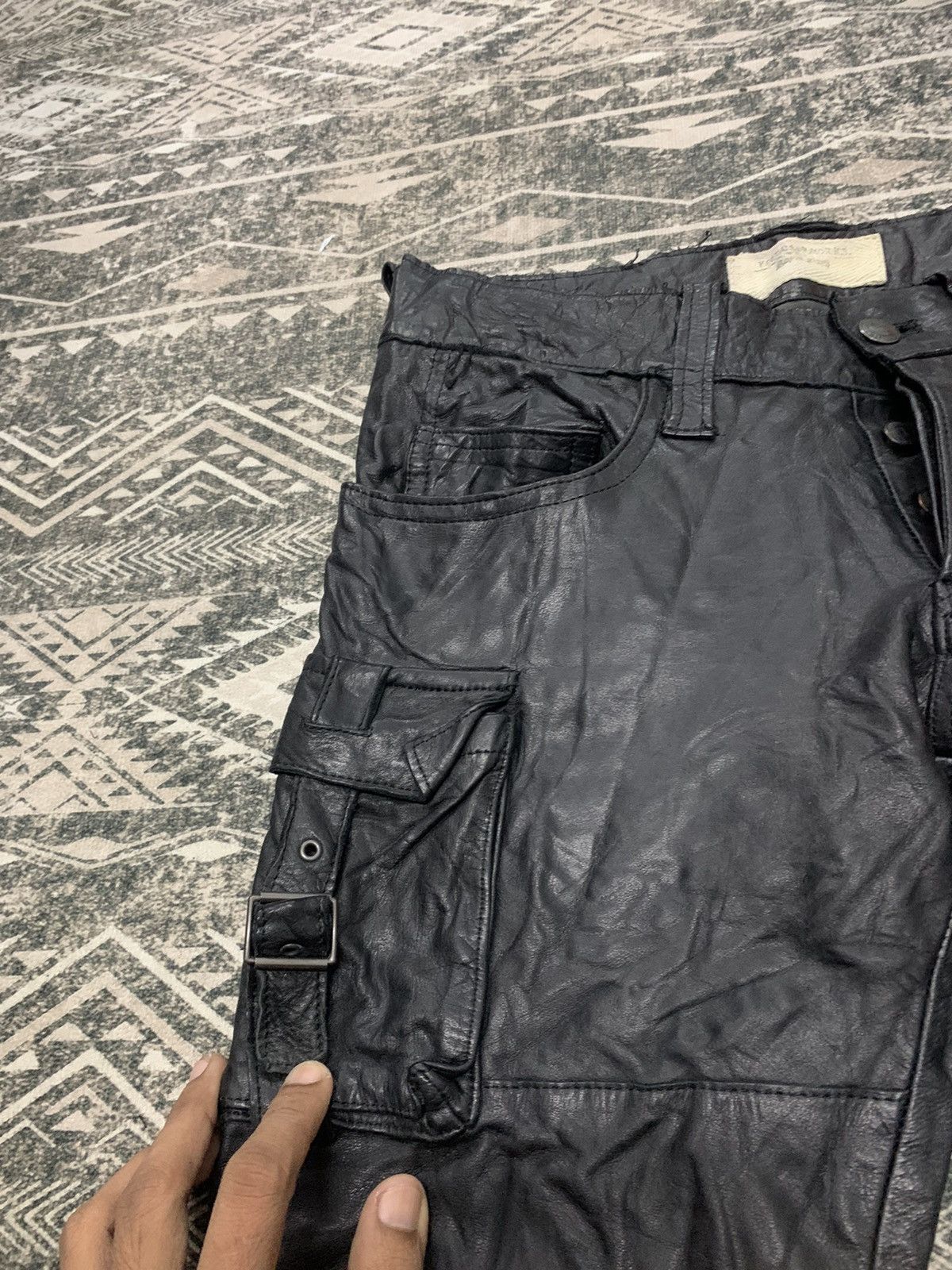 FranCisT MOR.K.S 90s FRANCIST MOR.K.S LEATHER CARGO FLARE Size 30" / US 8 / IT 44 - 7 Thumbnail