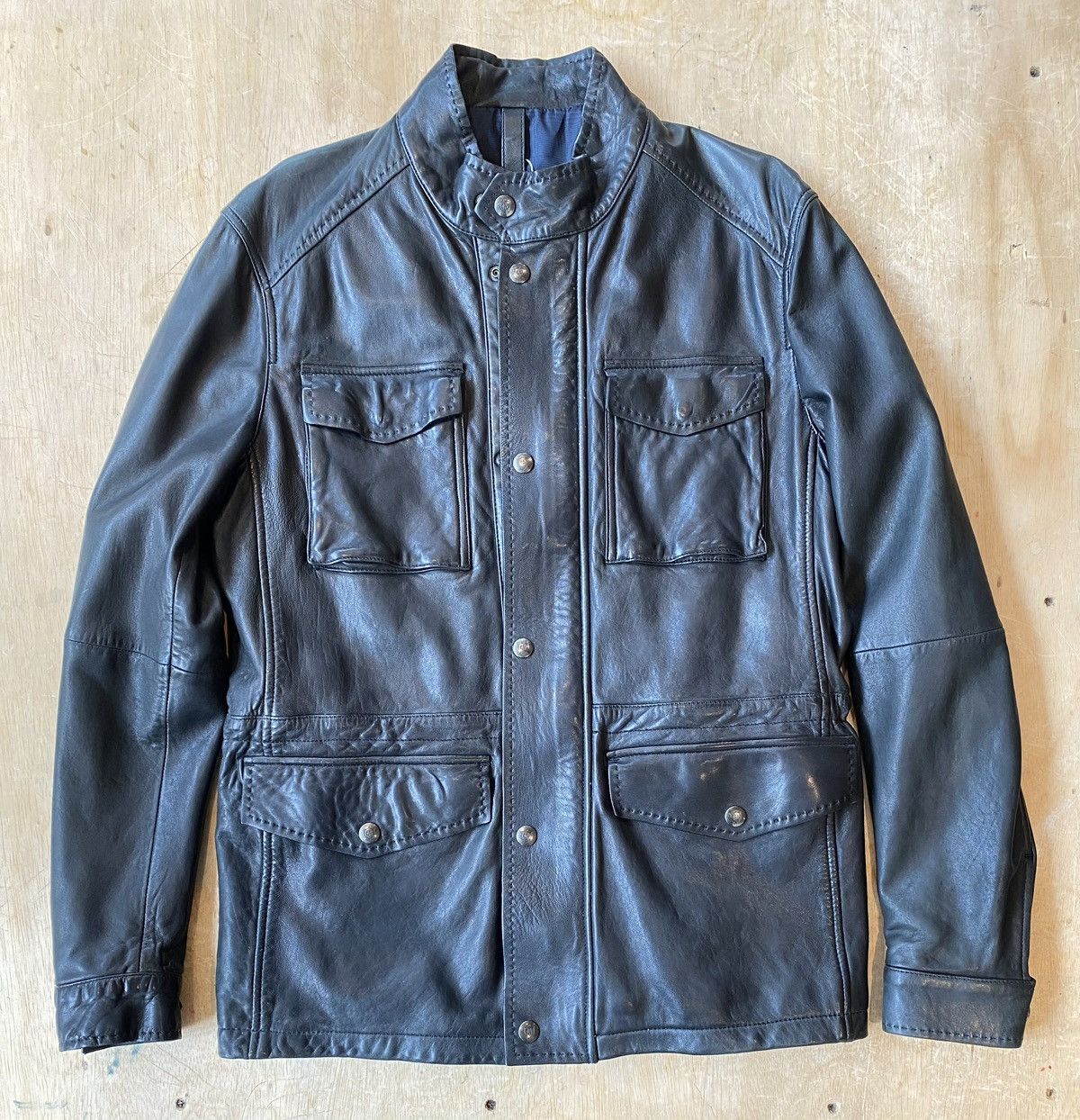 Massimo Dutti Massimo Dutti Sheepskin Leather Jacket SizeL Size US L / EU 52-54 / 3 - 3 Thumbnail