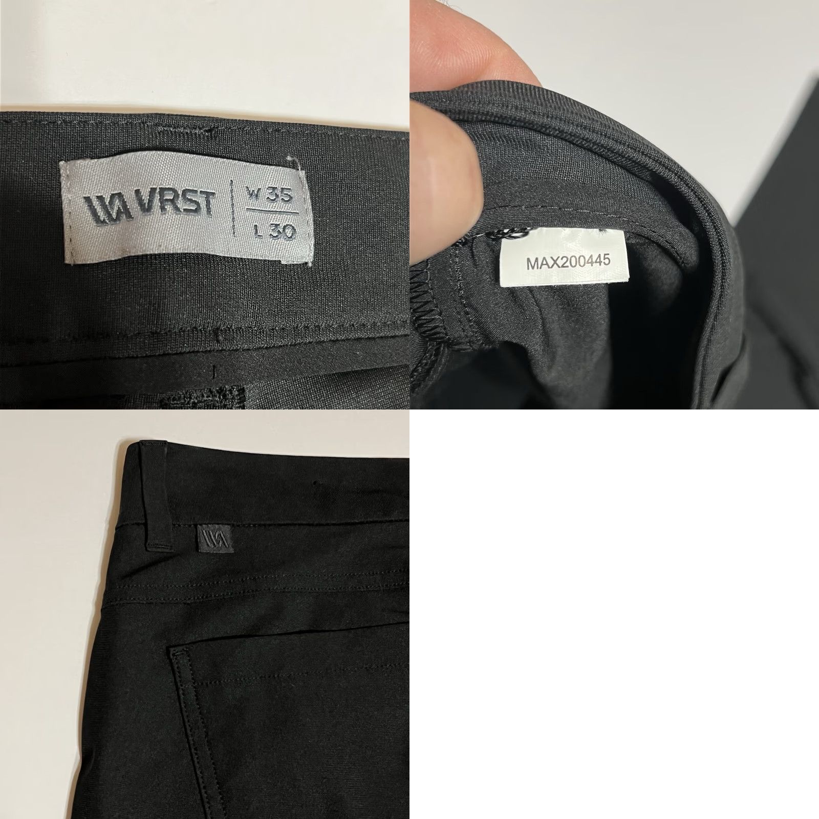 Vintage VRST Limitless 4-Way Stretch Athletic Chino Pants Mens 35x30 35x28 Black Size US 35 - 8 Thumbnail