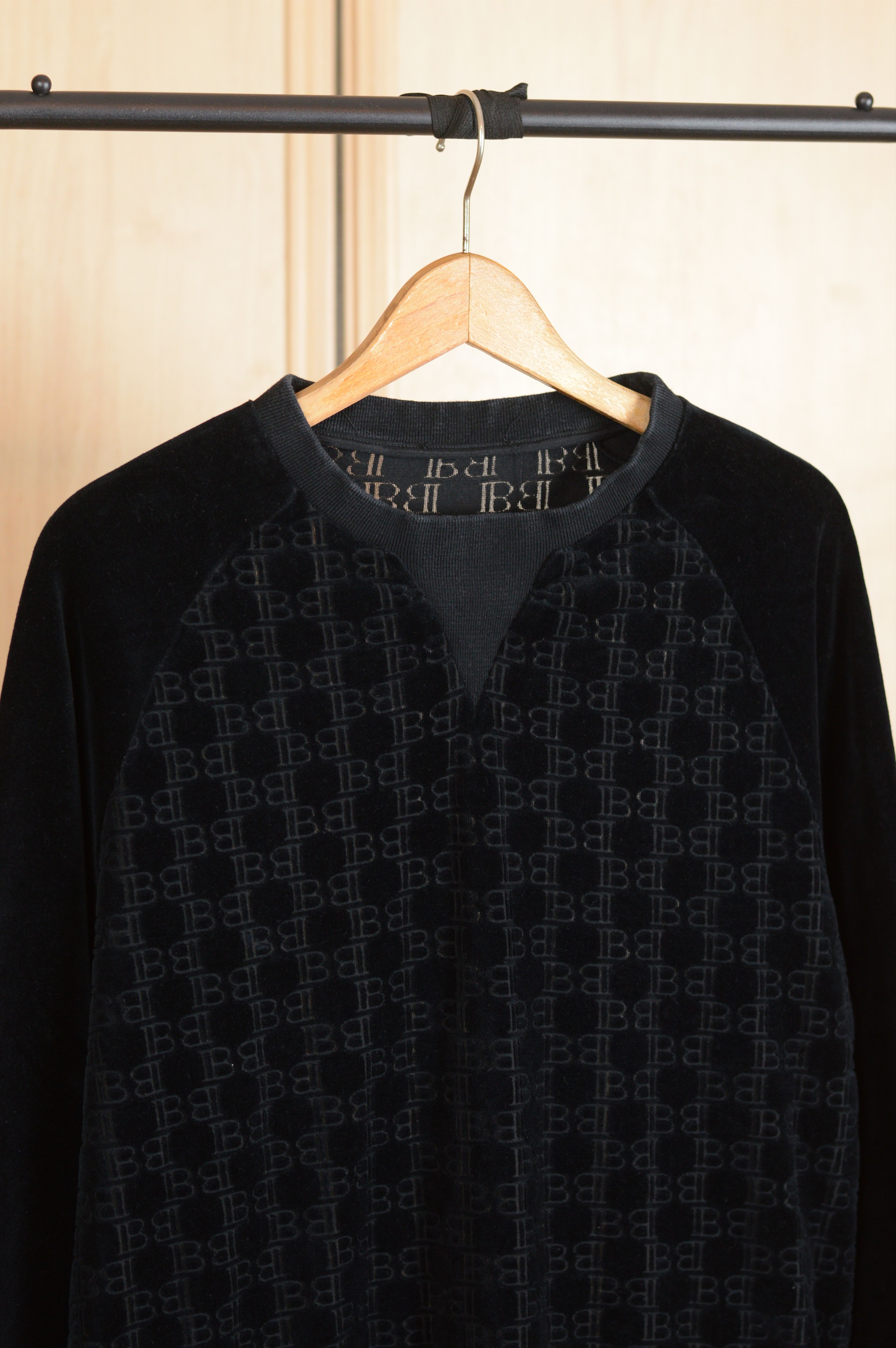 Balmain Balmain Monogram Black Sweatshirt Size US M / EU 48-50 / 2 - 2 Thumbnail