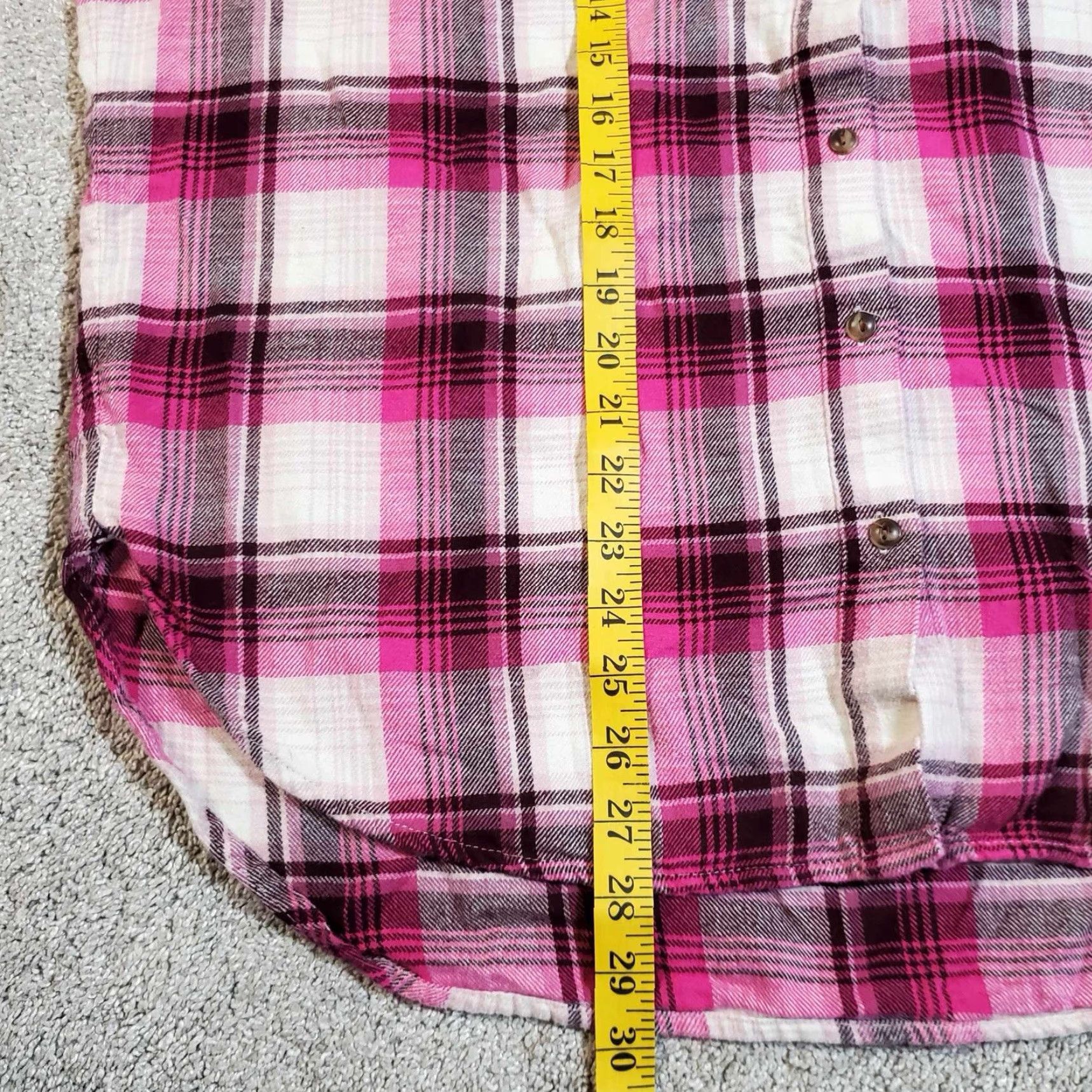Gap VINTAGE GAP Red and White Plaid Flannel Long Sleeve Shirt M Mens Button-Up 90s Retro Easy Care Pockets Size US M / EU 48-50 / 2 - 5 Thumbnail