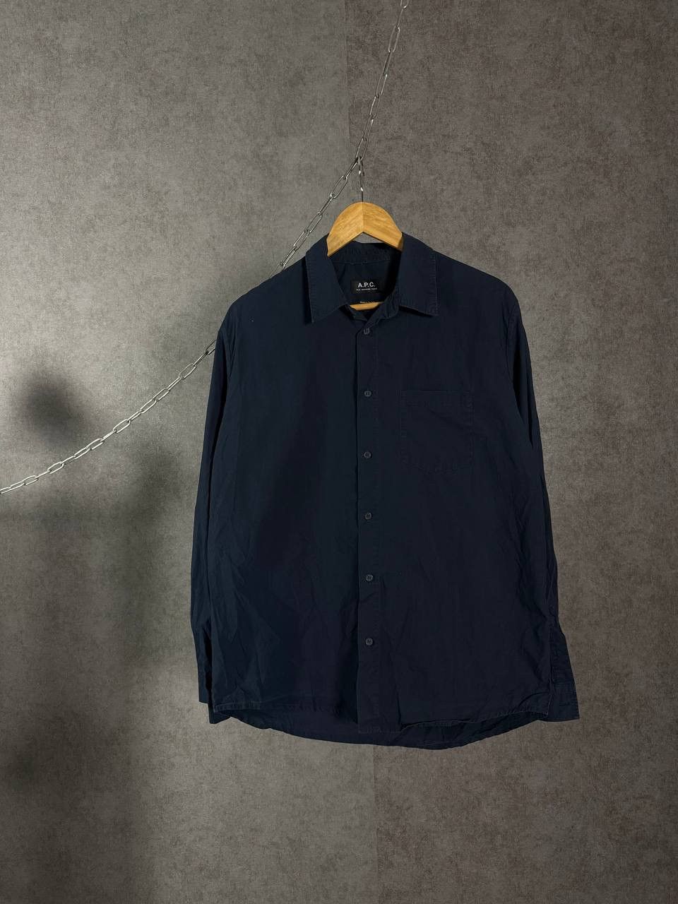 A.P.C. A.P.C rue madame paris luxury designer pocket shirt Size US M / EU 48-50 / 2 - 1 Thumbnail
