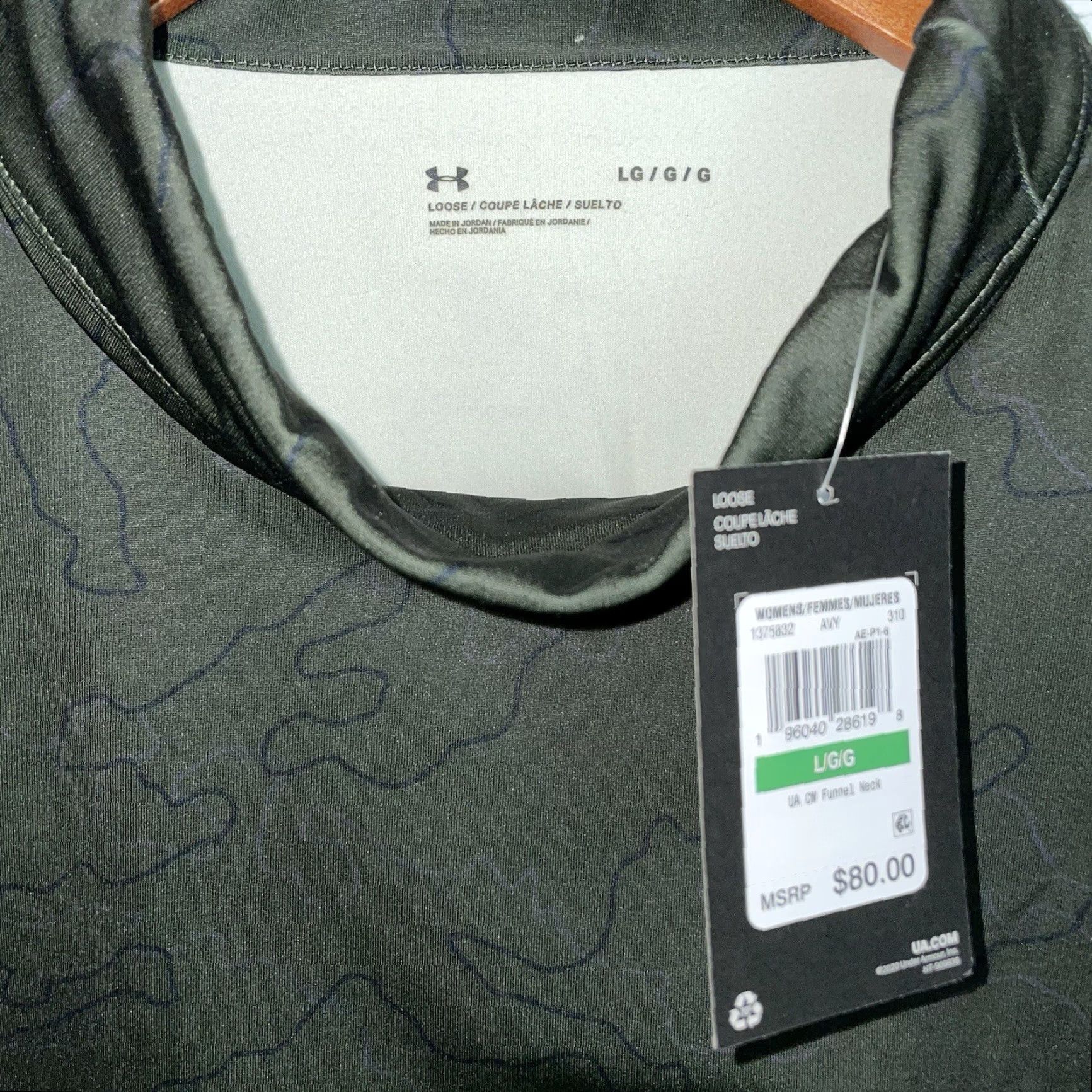 Under Armour NWT Under Armour Turtleneck Pullover Sweatshirt Womens L Green Activewear Pullover Dress Code: Sweatshirt? Size L / US 10 / IT 46 - 4 Thumbnail