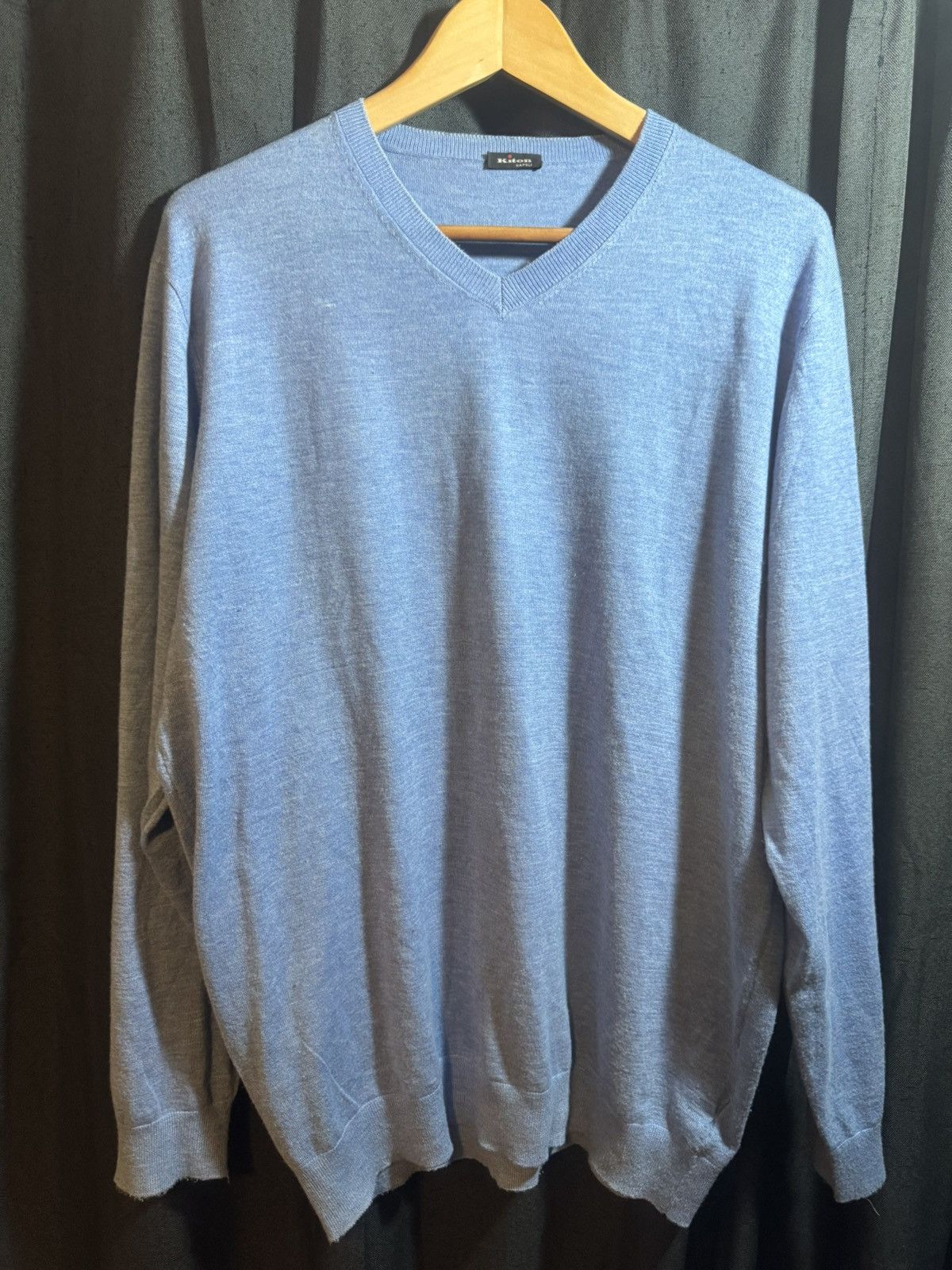 Kiton Kiton Napoli Men’s Navy Blue Sweater Size L Cashmere Size US L / EU 52-54 / 3 - 1 Thumbnail