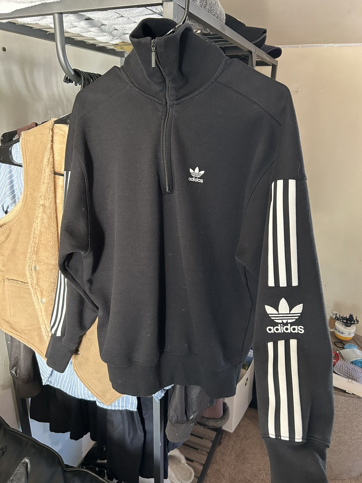 Adidas 🗿 ADIDAS TURTLE NECK SWEATER 🚧 Size US S / EU 44-46 / 1 - 1 Thumbnail
