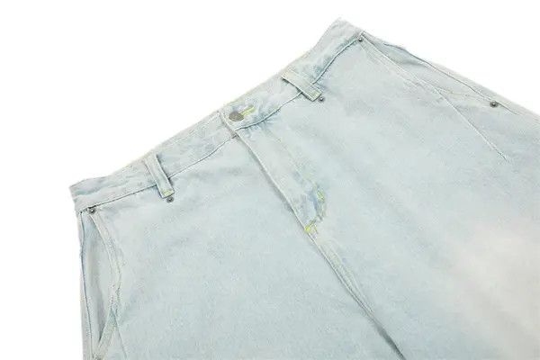 VIBE Men's distressed loose light washed scimitar jeans Size US 32 / EU 48 - 4 Thumbnail