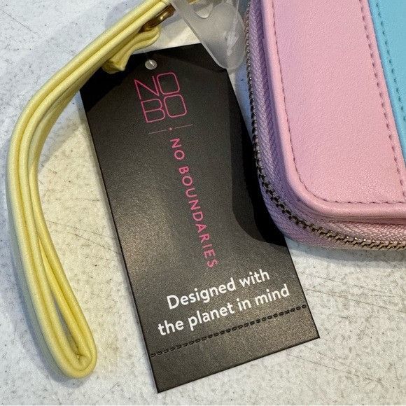Other NWT No Boundaries Pink, Blue, and Yellow Wristlet Wallet Size ONE SIZE - 2 Thumbnail
