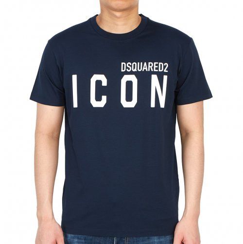 dsquared blue icon t shirt