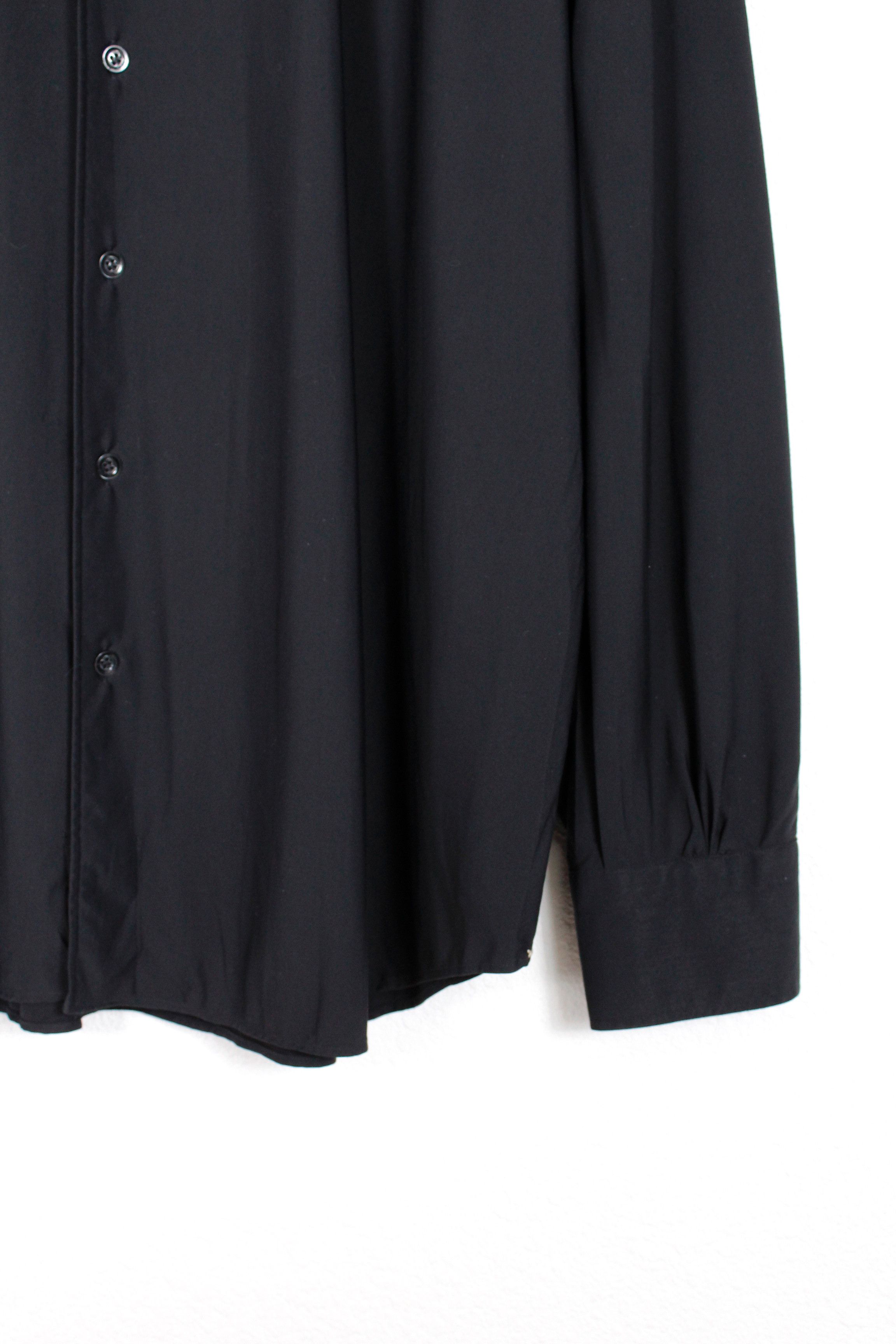 Mazzarelli Mazzarelli Italy Black Formal Dress Shirt 44 Size US L / EU 52-54 / 3 - 3 Thumbnail