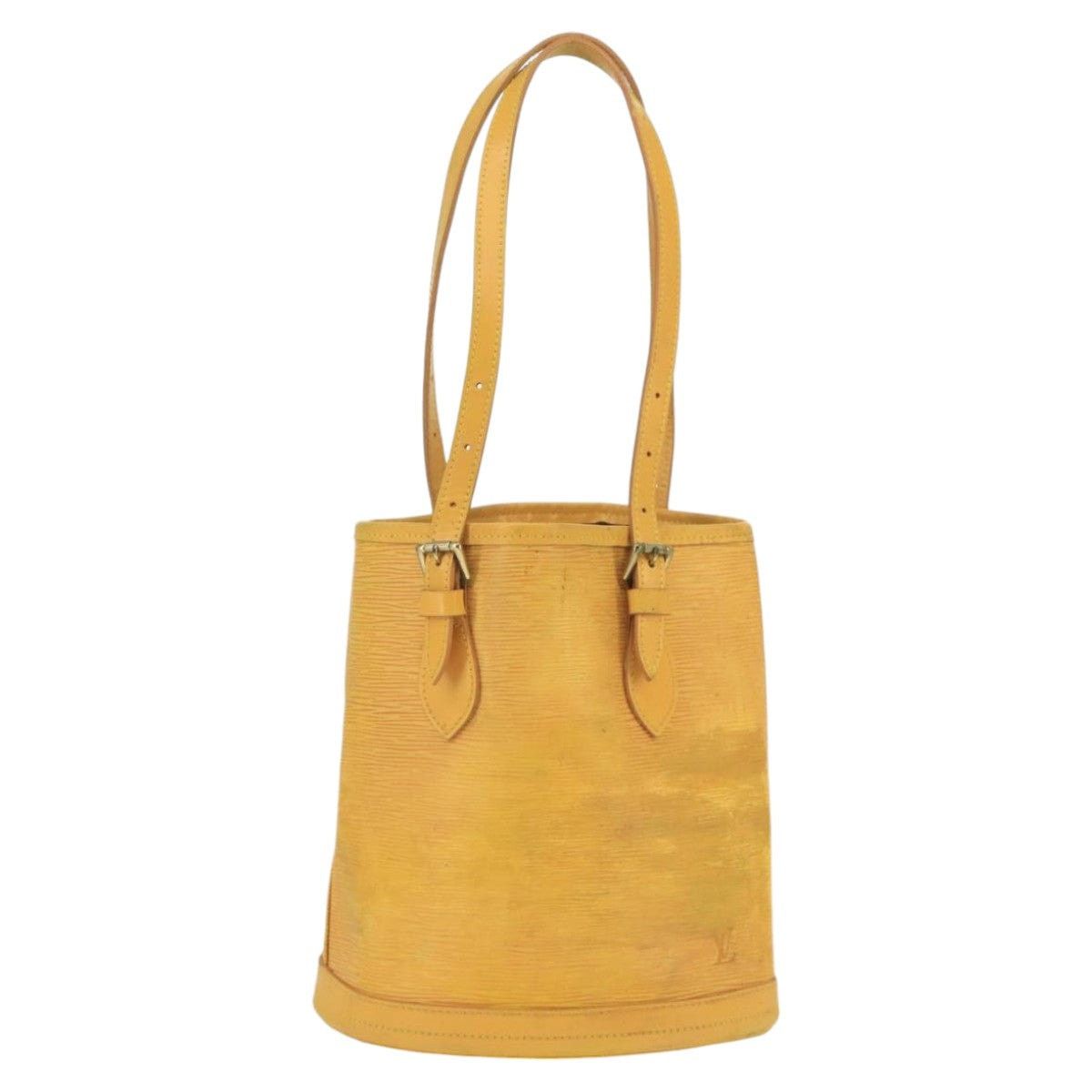 Louis Vuitton LOUIS VUITTON Epi Bucket PM Shoulder Bag Spo Yellow Size ONE SIZE - 13 Thumbnail
