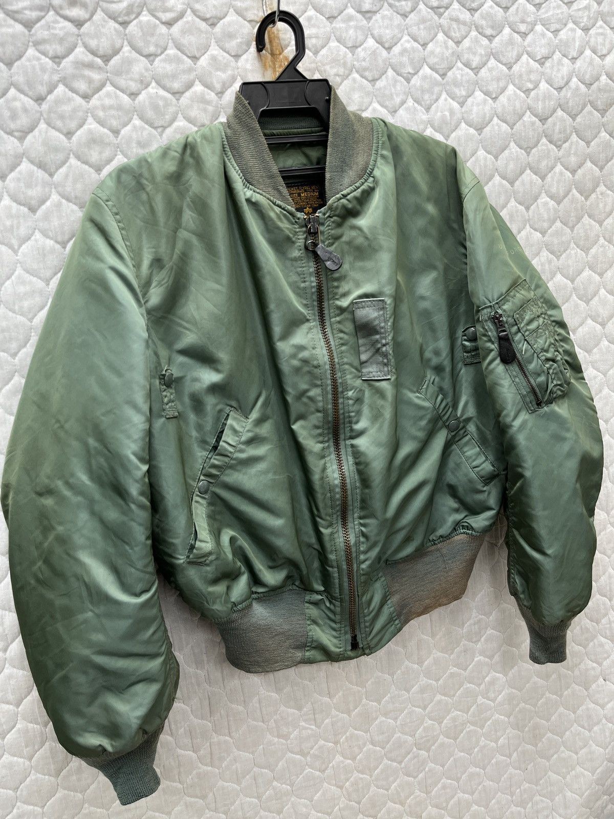 Alpha Industries 🔥🔥🔥STEALS VTG ALPHA INDUSTRIES MA1 BOMBER JACKET Size US M / EU 48-50 / 2 - 3 Thumbnail