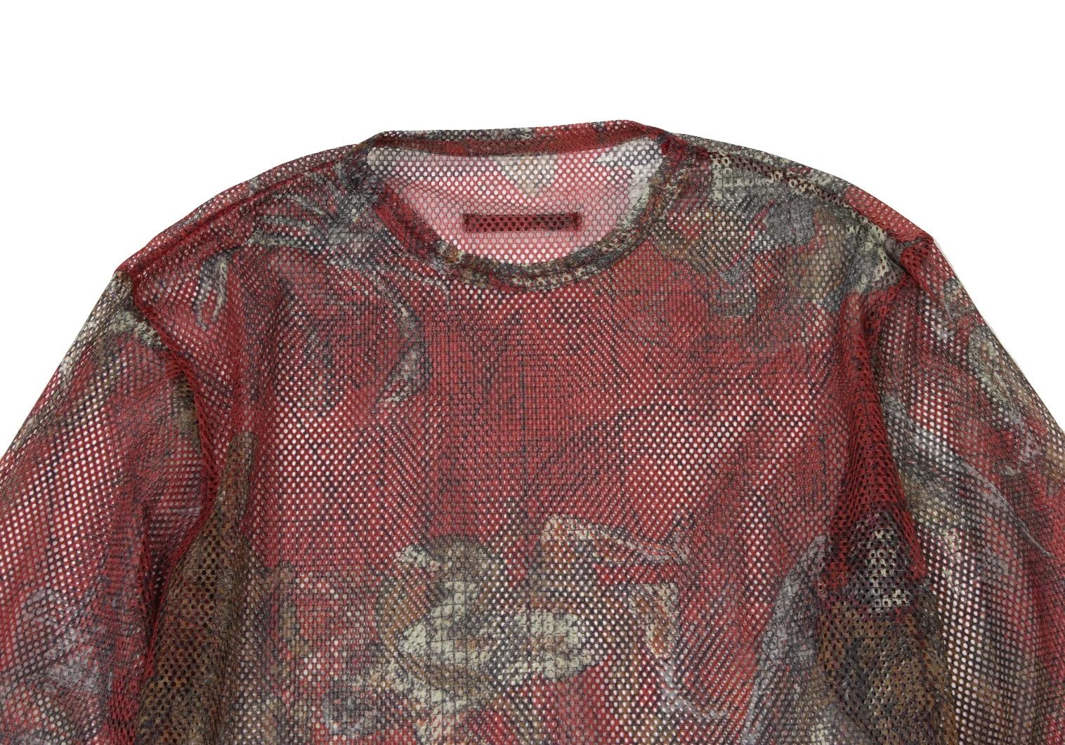 Jean Paul Gaultier Printed Mesh T-shirt in Red, Black, and White Size 48 Size US M / EU 48-50 / 2 - 2 Thumbnail