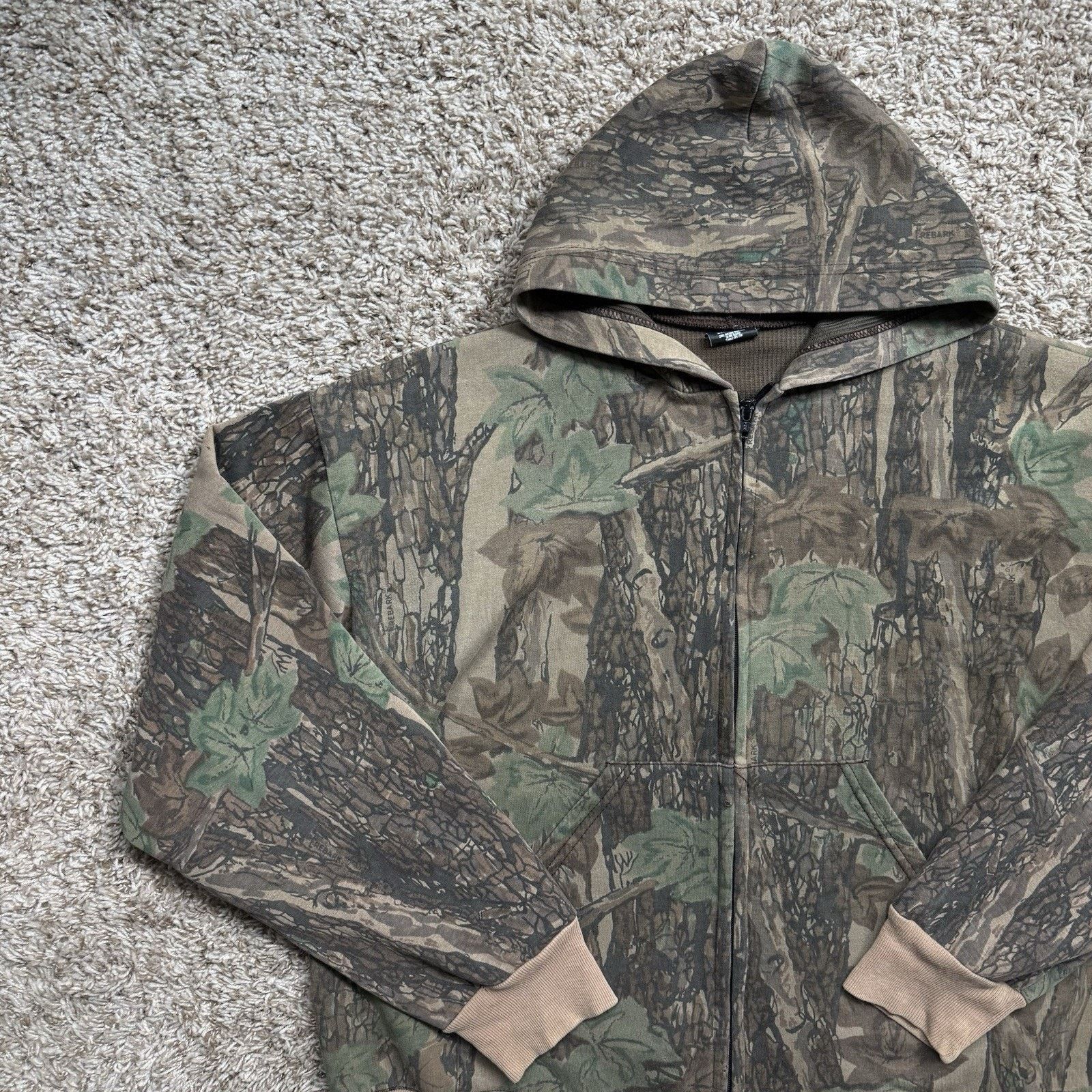 Vintage Vintage 80's Camo Full Zip Hoodie Size XL Ace Sportswear USA Size US XL / EU 56 / 4 - 10 Thumbnail