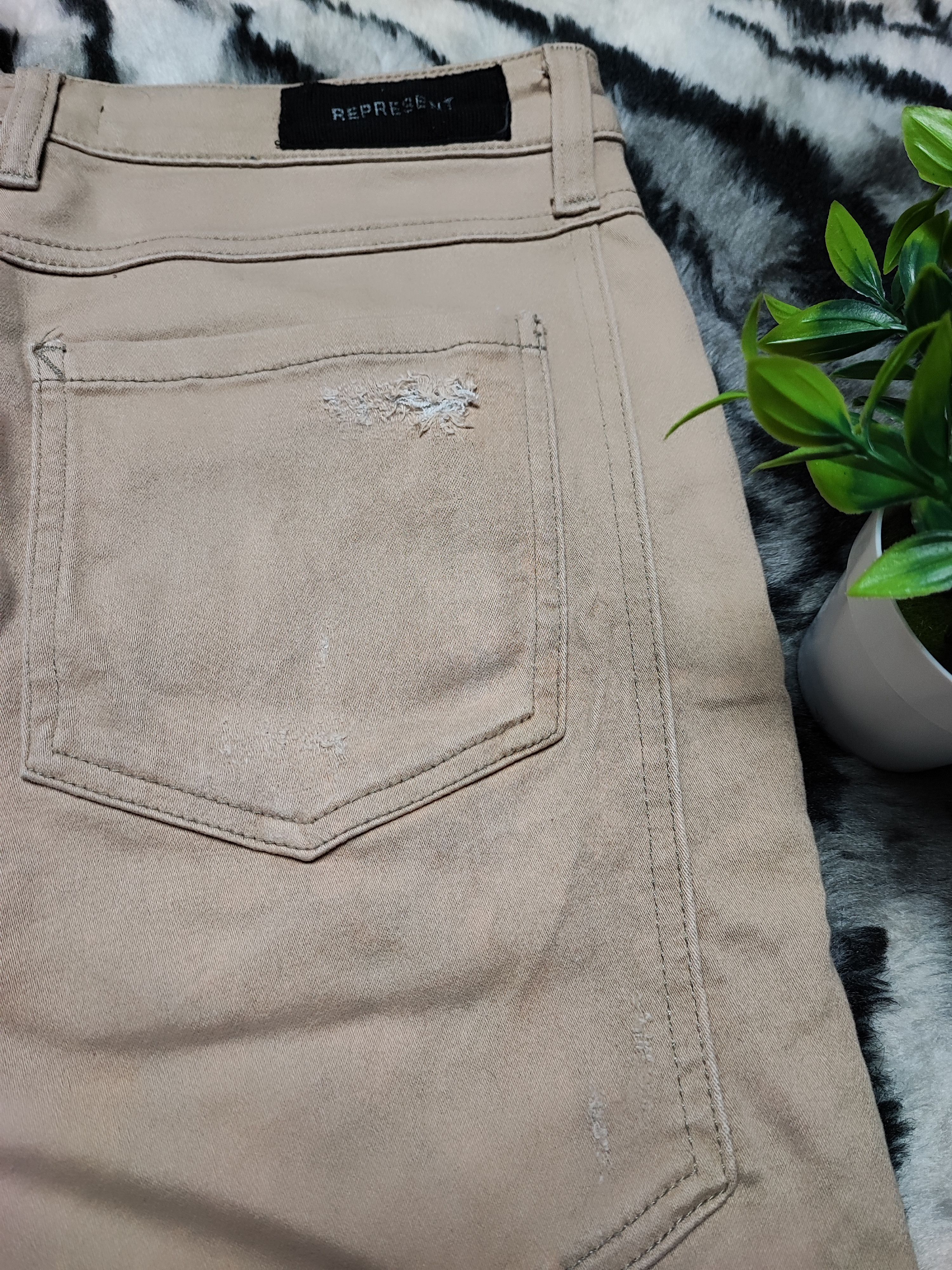 Represent Clo. Represent Brown Cotton Stretch Size US 30 / EU 46 - 19 Thumbnail