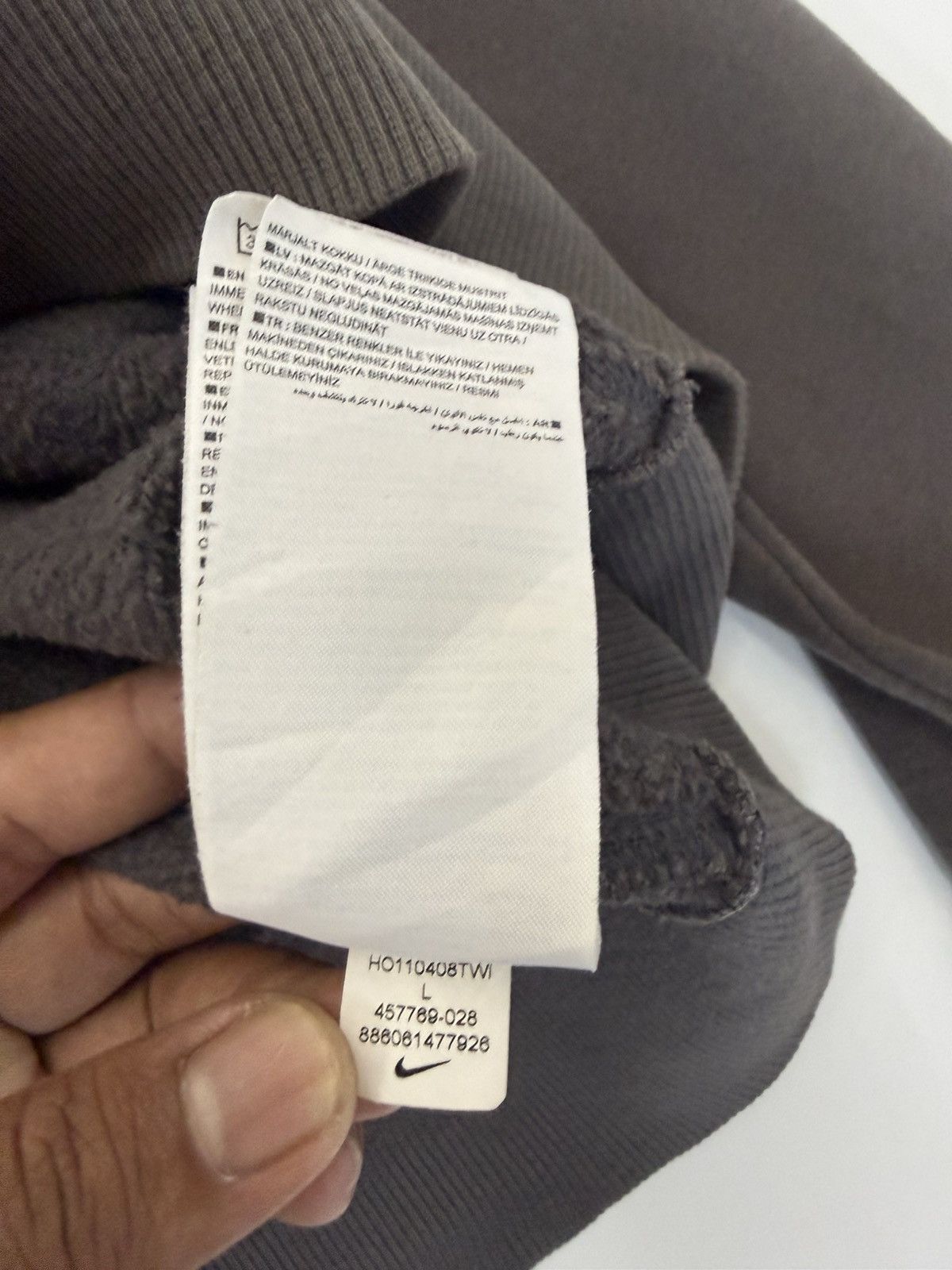 Nike 🔥 Nike Big Logo Spellout Faded Grey Sweatshirt hoodie - L Size US L / EU 52-54 / 3 - 10 Thumbnail