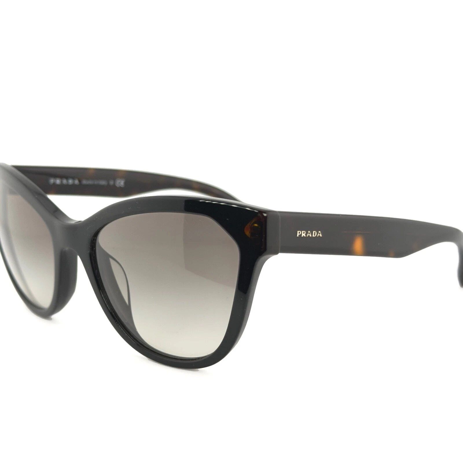 Prada PRADA PR21SS 21S Black Tortoise Brown Sunglasses Triangle Size ONE SIZE - 6 Thumbnail