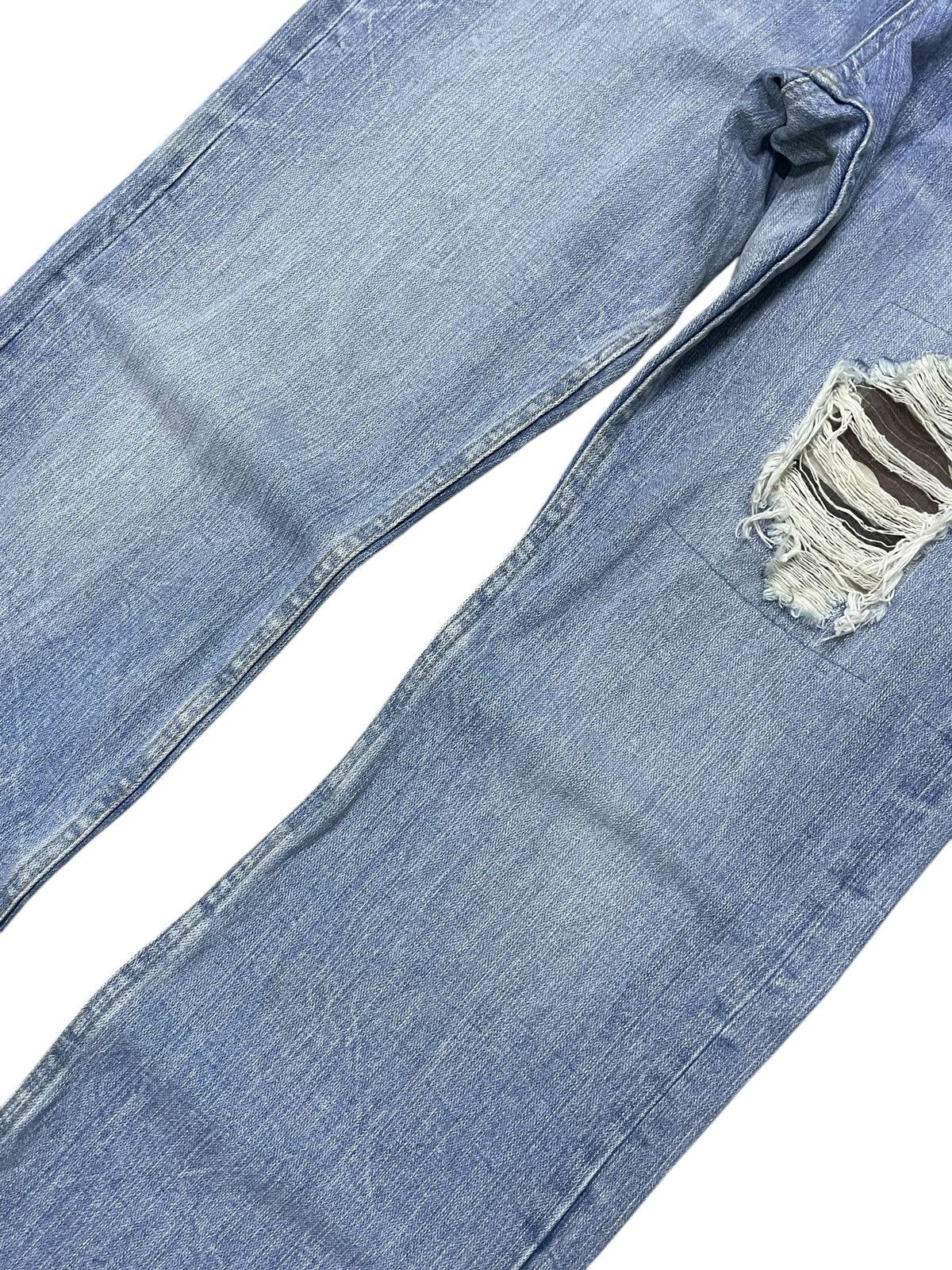 GOSTAR DE FUGA × Hysteric Glamour Daily Topics Japan Double Waist Camo Distressed Jeans Size US 30 / EU 46 - 4 Thumbnail