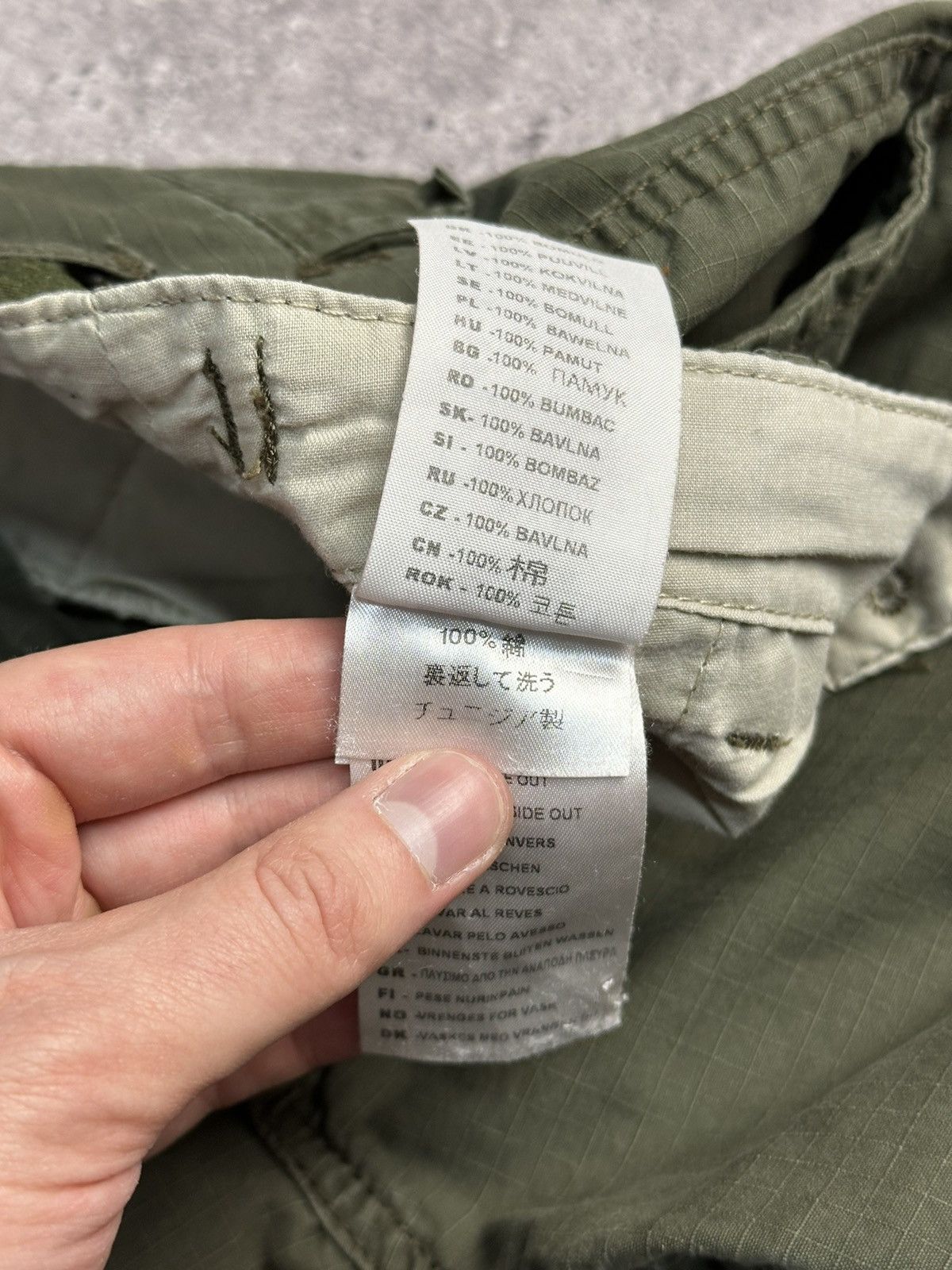 Vintage Carhartt Cargo Distressed Pants Faded Khaki Y2K