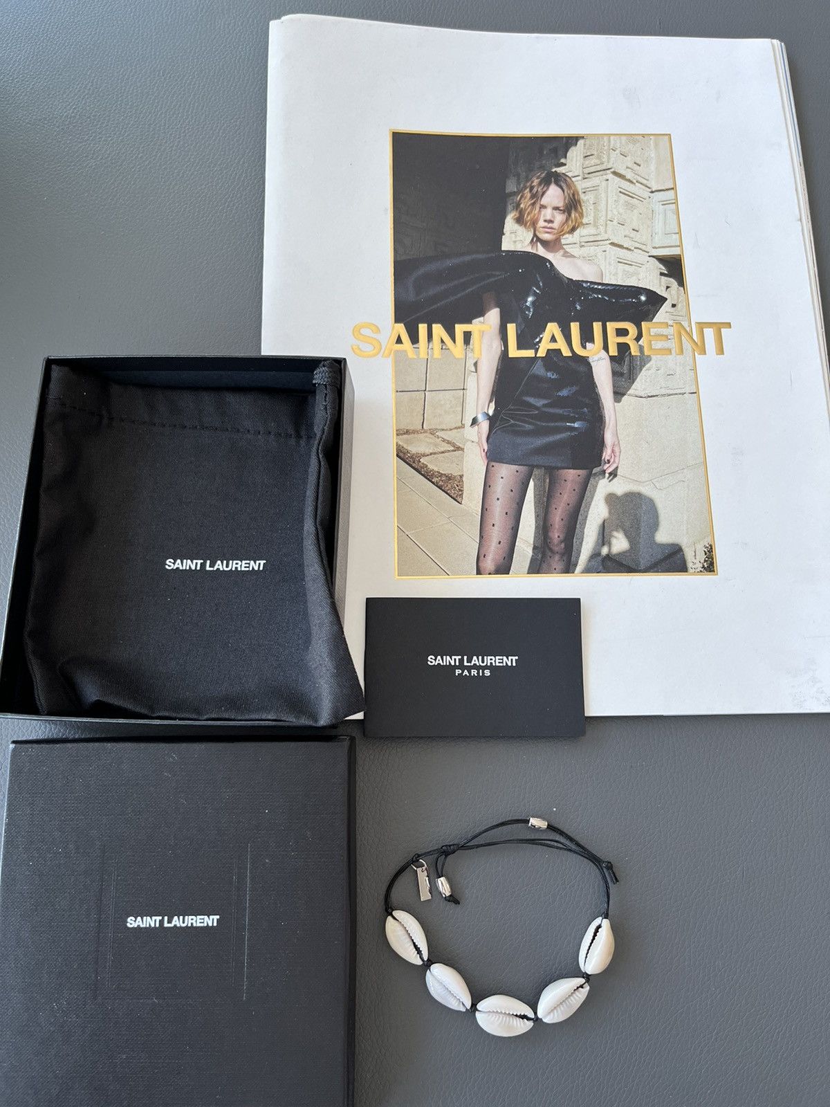 Saint Laurent Paris Super Rare Saint Laurent Runway Handmade 🐚 Shell Bracelet Size ONE SIZE - 10 Thumbnail