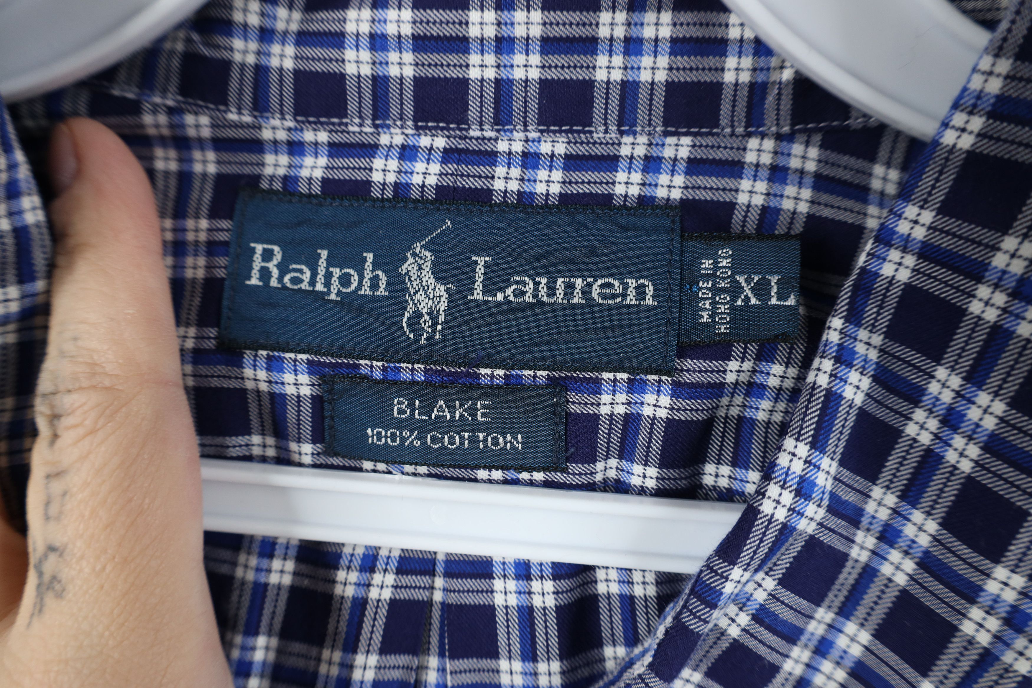 Ralph Lauren Vintage 90s Ralph Lauren Collared Button Down Shirt Plaid Size US XL / EU 56 / 4 - 7 Thumbnail