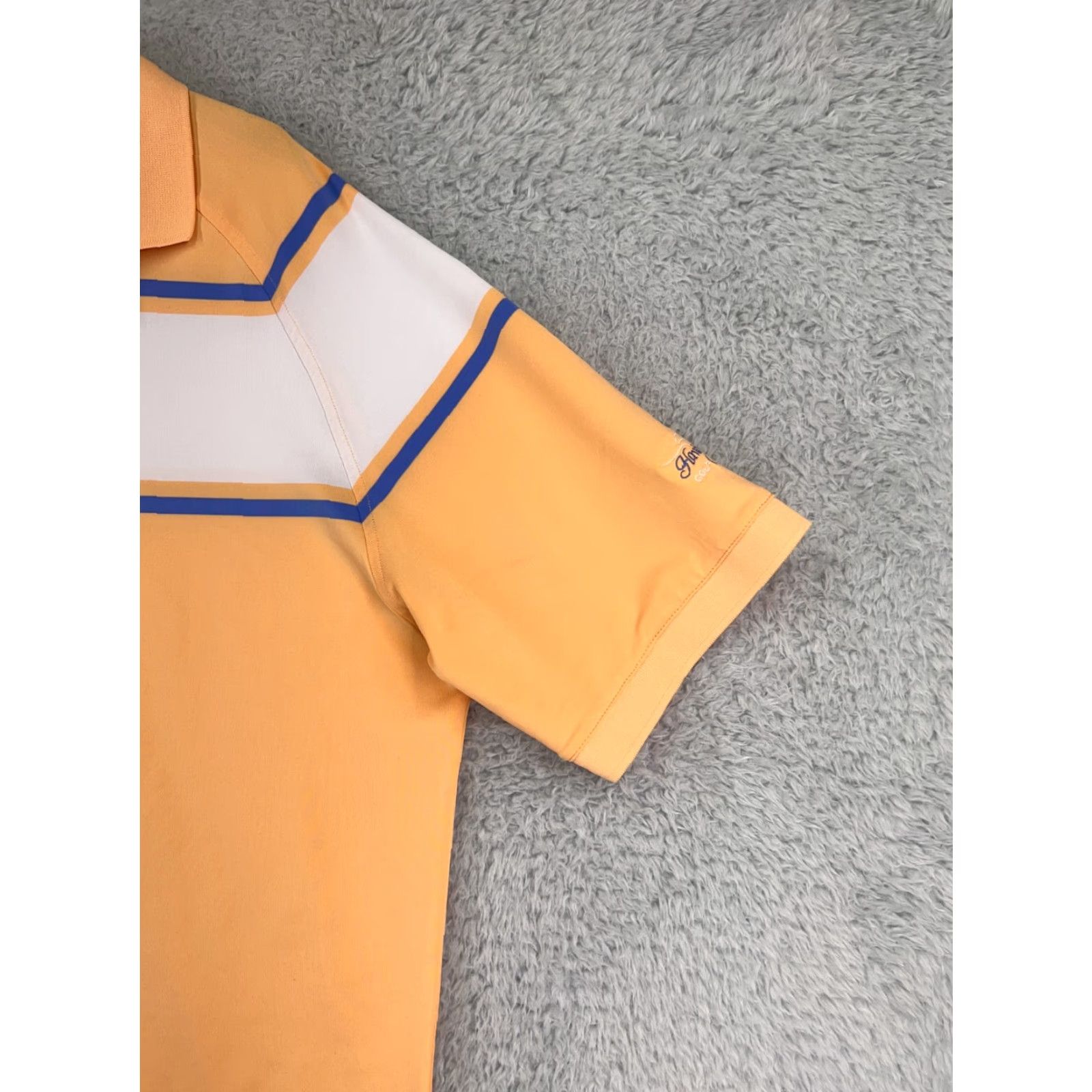Footjoy FootJoy Polo Shirt Mens XL Orange White Polyester Blend Golf Golfers Modern Sports Shirt Mens XL Orange White FootJoy Polo Shirt Size US XL / EU 56 / 4 - 2 Thumbnail