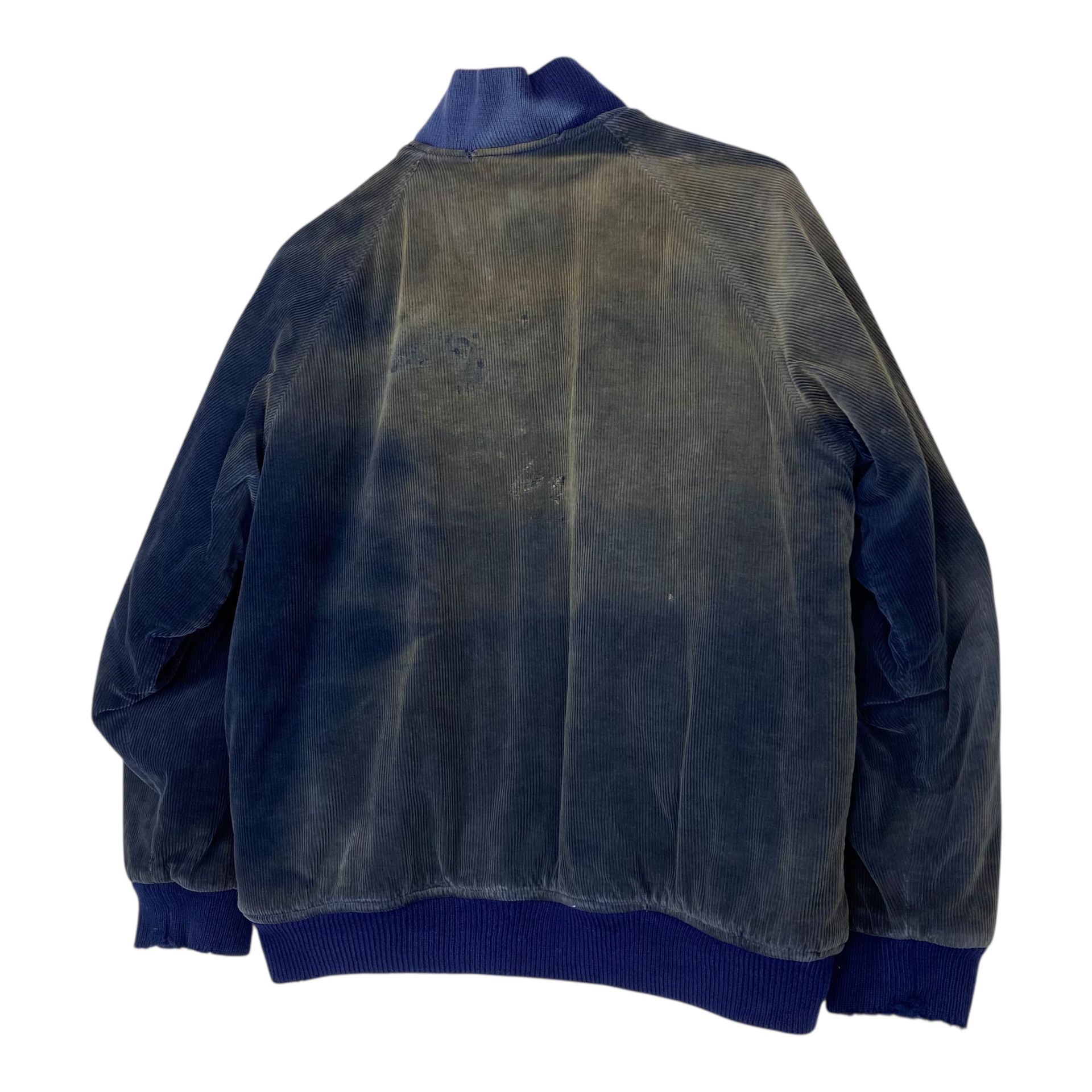 Sugar Cane 💥70s DISTRESSED CORDUROY BOMBER NAVY JACKET Size US M / EU 48-50 / 2 - 9 Thumbnail