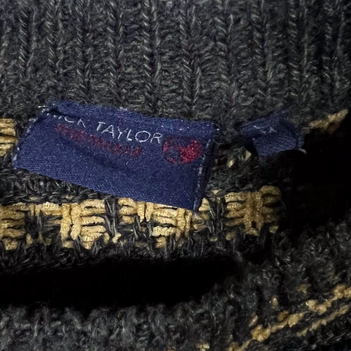 Vintage VINTAGE Nick Taylor Jumper Striped Knit Acrylic Wool Patterned Medium Men PullOver Regular Pullover Casual Size US M / EU 48-50 / 2 - 4 Thumbnail