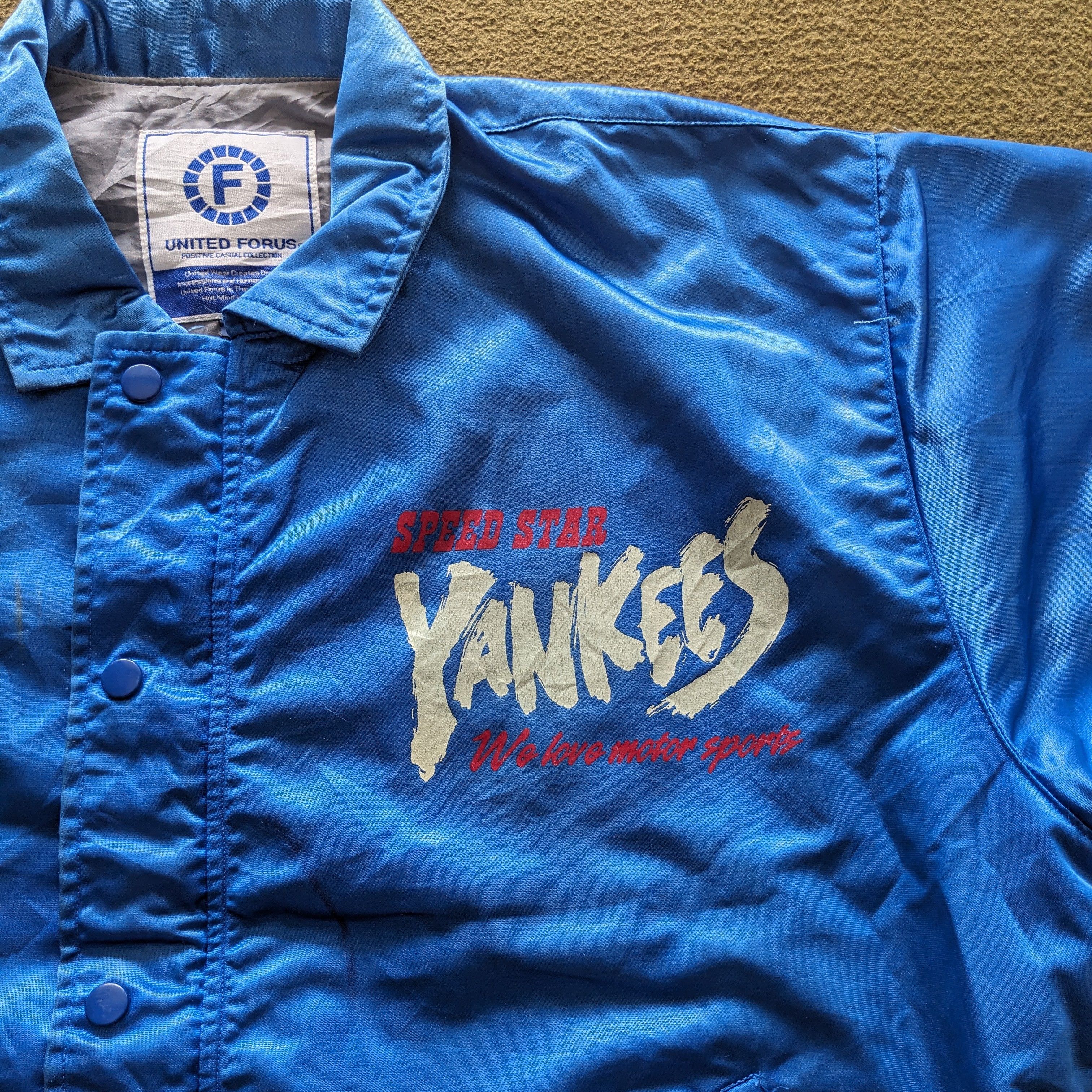 Vintage Vintage YANKEES Fukuoka Speed Star MLB Jacket Size US XL / EU 56 / 4 - 4 Thumbnail