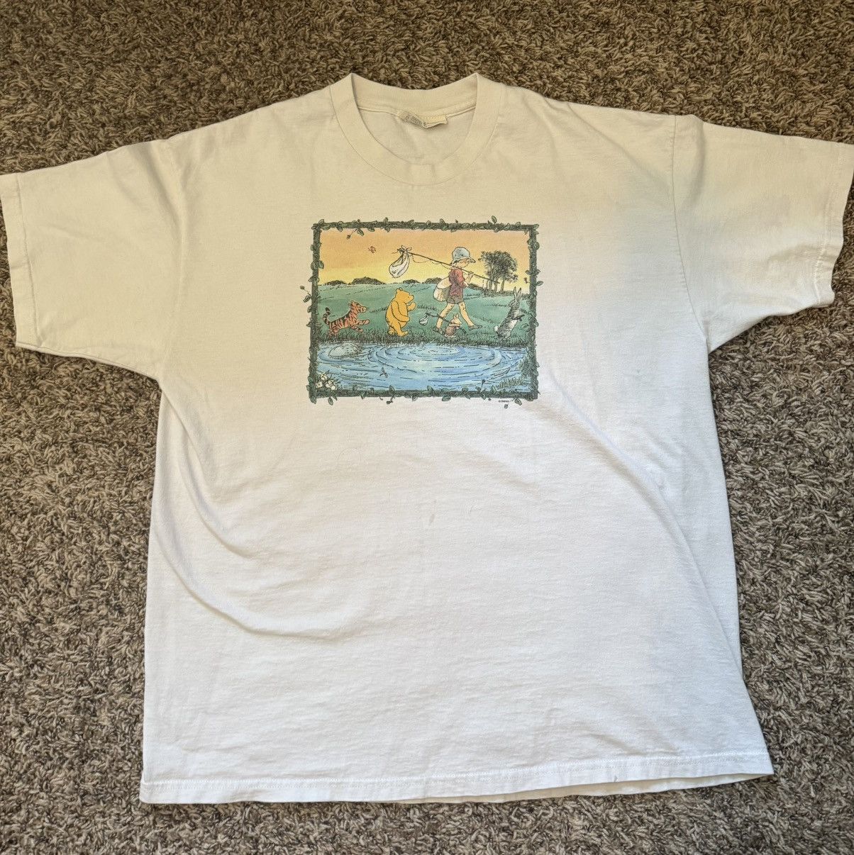Vintage Vintage Disney Winnie The Pooh T-Shirt Size US XL / EU 56 / 4 - 1 Thumbnail