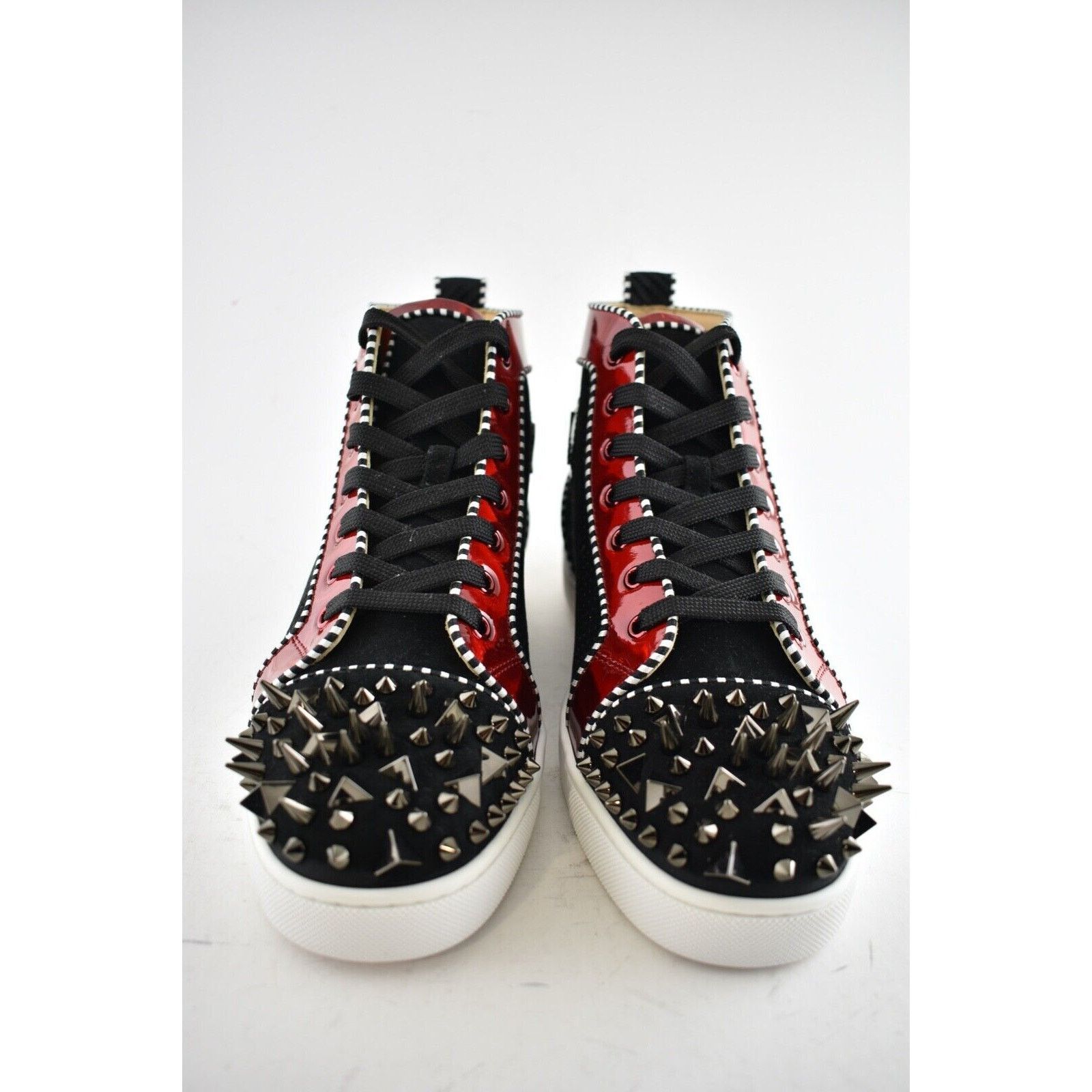 Christian Louboutin Christian Louboutin Mens Lou Pik Pik Orlato Flat Black Red Size US 9.5 / EU 42-43 - 6 Thumbnail