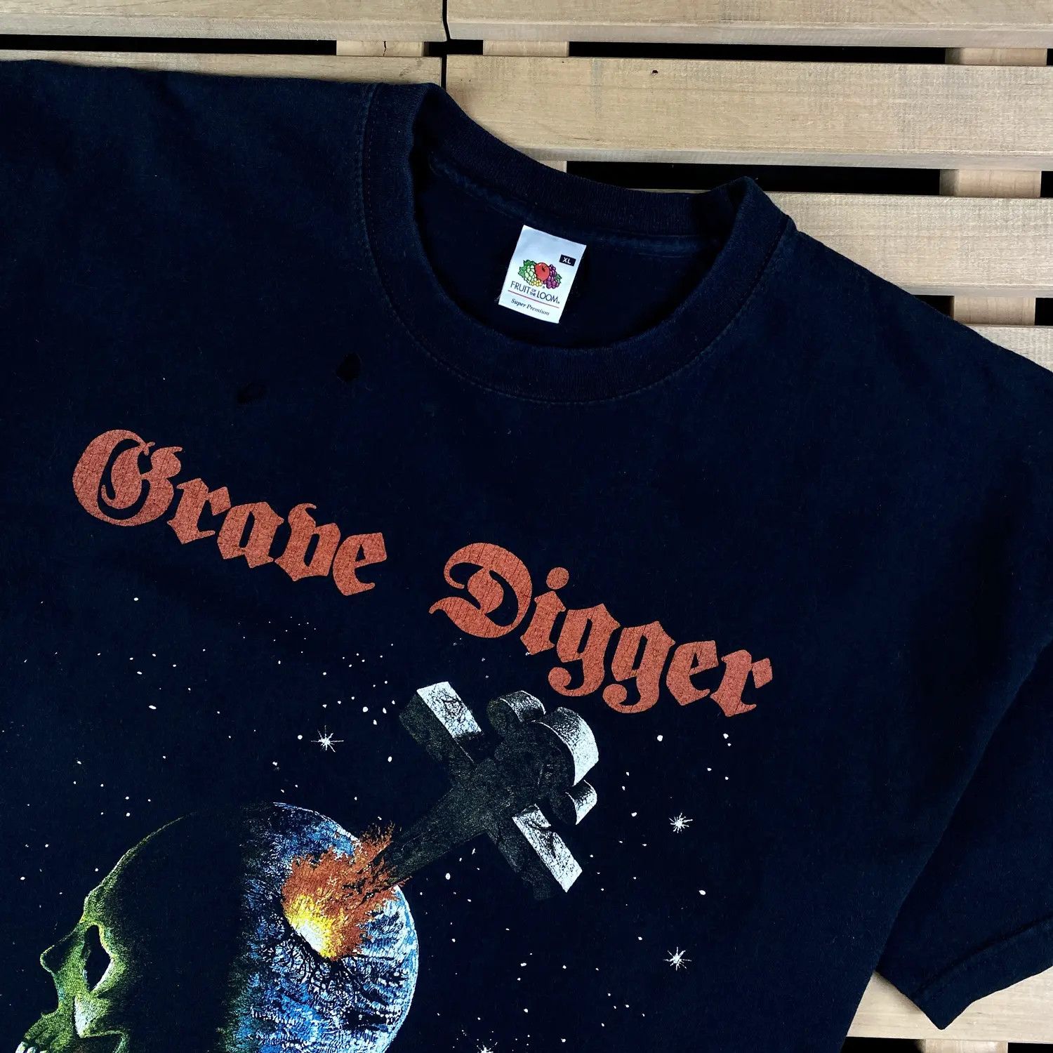 Band Tees Men’s Rock T-Shirt Grave Digger Vintage 00’s Size XL Size US XL / EU 56 / 4 - 2 Thumbnail