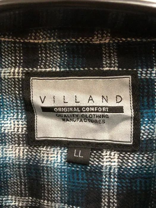 Flannel × Vintage Vintage Villand Checked Plaid Tartan Flannel Shirt 👕 Size US M / EU 48-50 / 2 - 3 Thumbnail