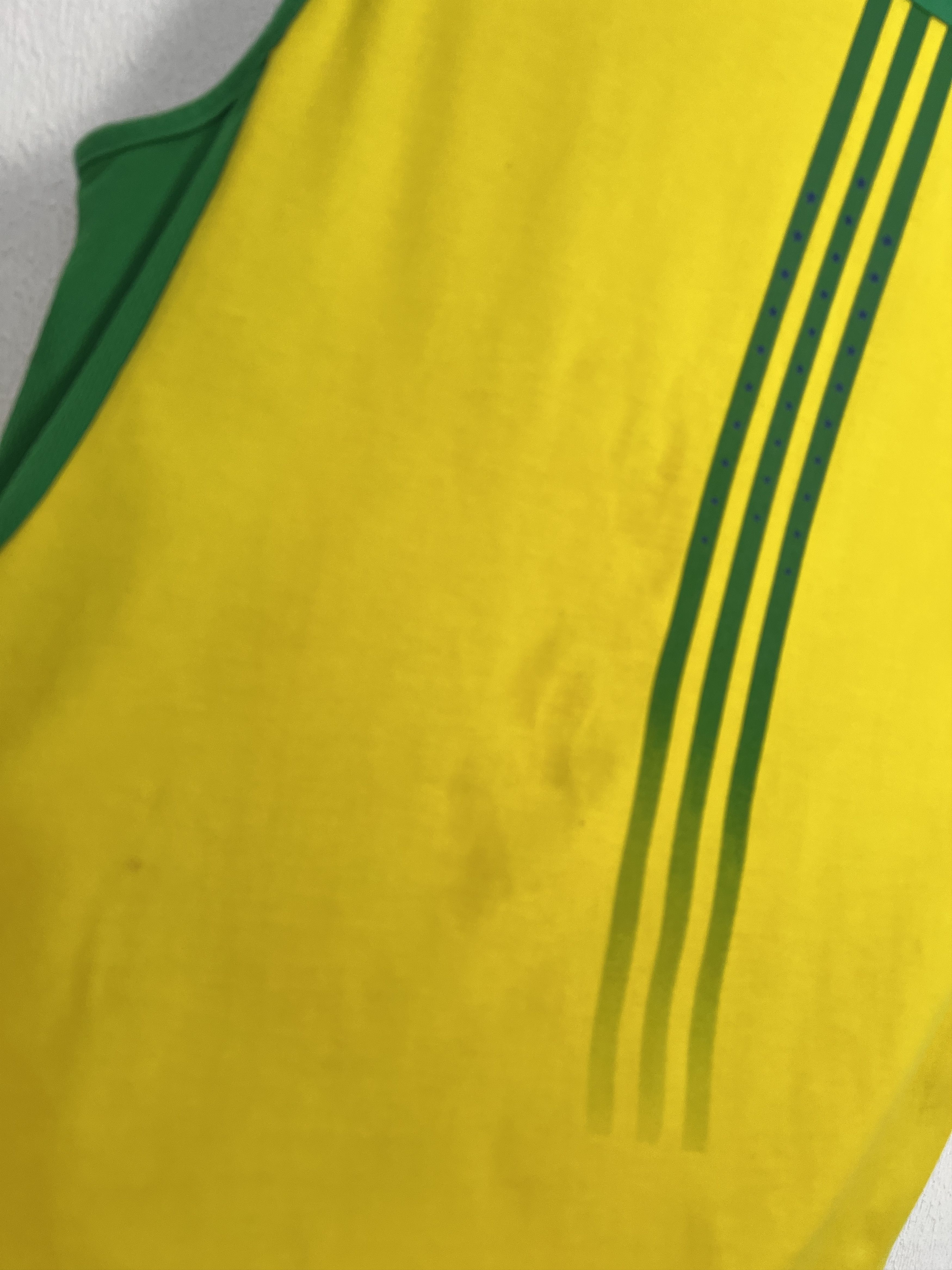 Adidas Brazil Football Train Vest Shirt Soccer World Cup Jersey Size US L / EU 52-54 / 3 - 5 Thumbnail