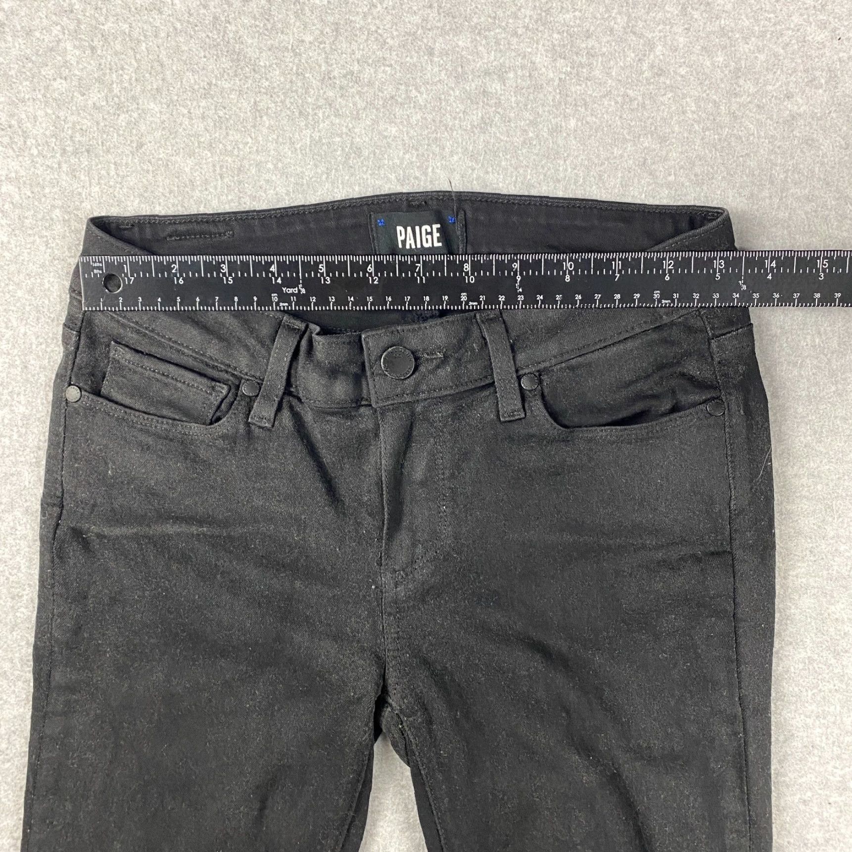 Paige Paige Verdugo Black Jeans Womens 27 Mid-Rise Ultra Skinny Denim Stretch Pant Size 27" / US 4 / IT 40 - 3 Thumbnail