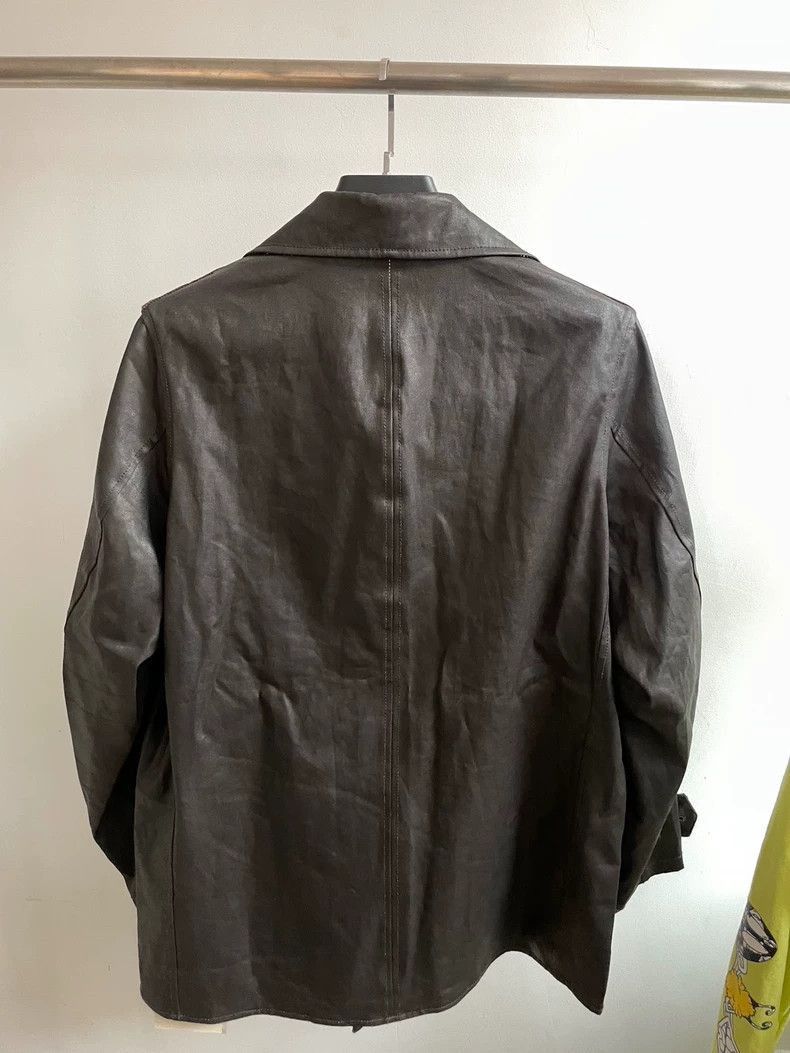 Our Legacy Our Legacy Our Legacy Double-breasted Jacket in Waxed Fabr Size US M / EU 48-50 / 2 - 2 Thumbnail
