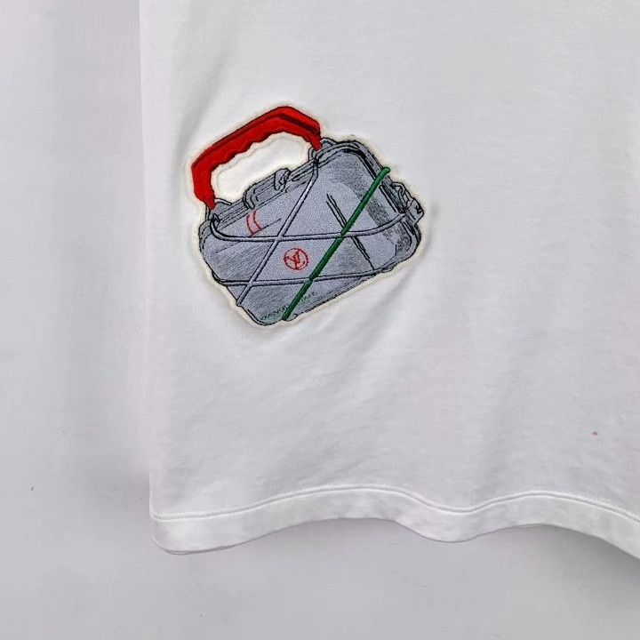 Louis Vuitton Louis Vuitton White Watch Badge Embroidered T-Shirt Size US M / EU 48-50 / 2 - 4 Thumbnail