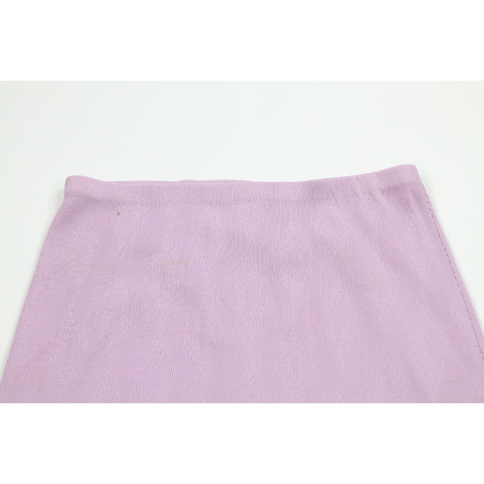 Vintage Vintage 60s 70s Streetwear Distressed Diamond Knit Skirt Size 38" / US 16 / IT 52 - 2 Thumbnail
