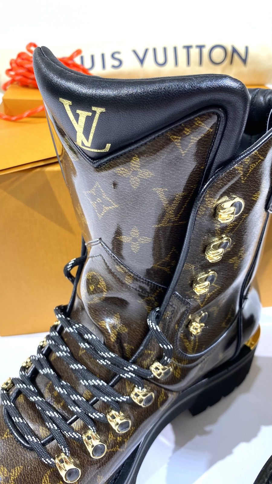 Louis Vuitton Louis Vuitton Kim Jones 9 Ankle Boots Glaze Brown Monogram Size US 9 / EU 42 - 6 Thumbnail