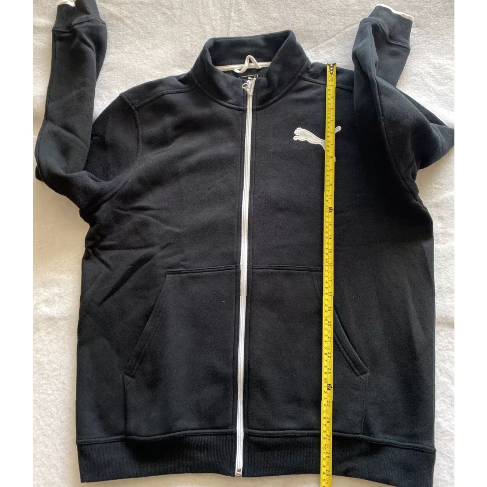 Puma PUMA Sweater Adult Extra Large Black Full Zip Sweatshirt Track Coat Mens/20-30 Size US XL / EU 56 / 4 - 5 Thumbnail