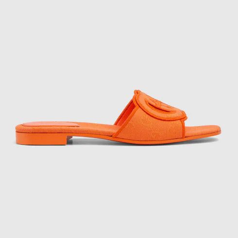Gucci Interlocking G GG Slide Sandals SIZE 40