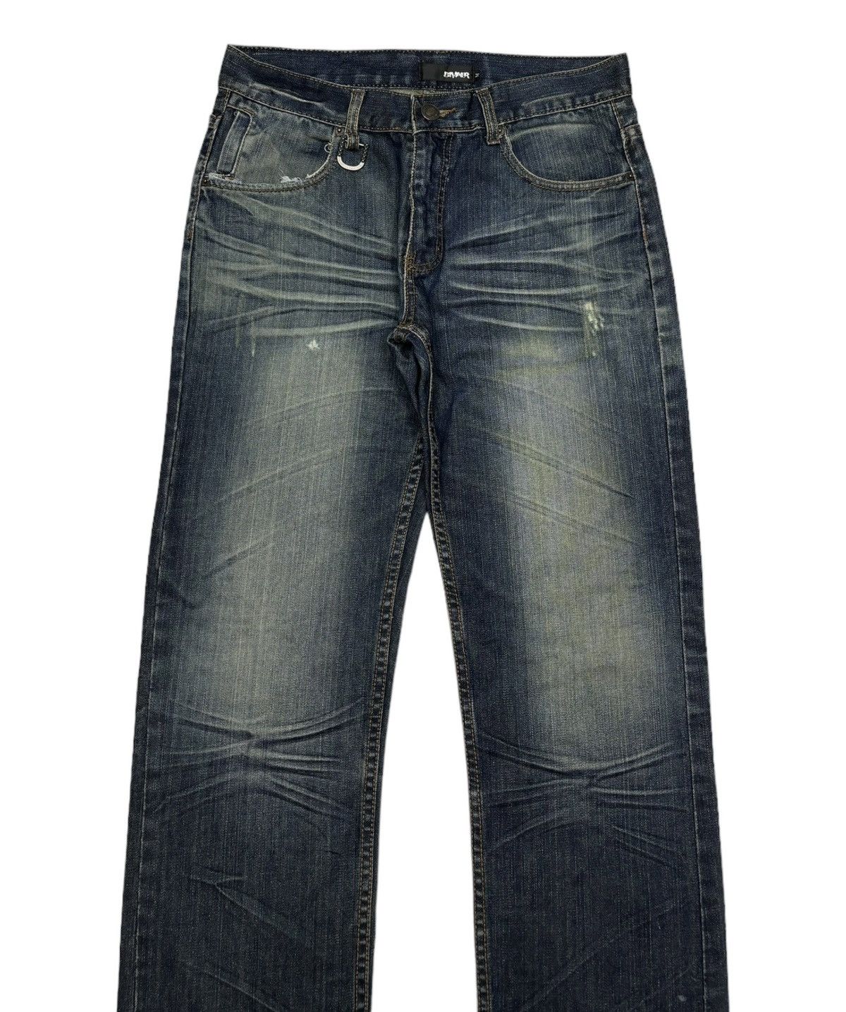 14th Addiction 1990s DIVINER CLAW MARK DISTRESSED DENIM PUNK JEANS Size US 32 / EU 48 - 7 Thumbnail