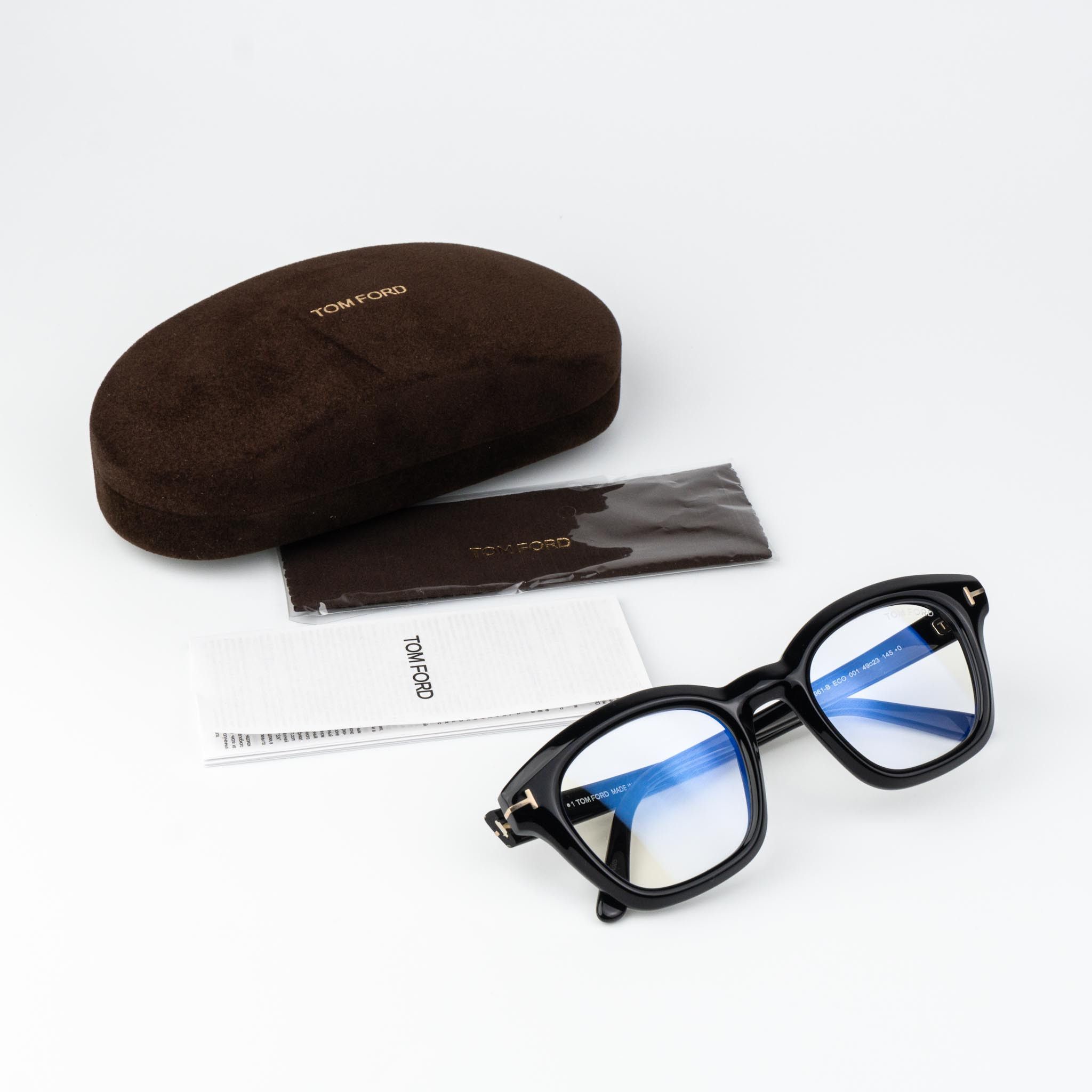 Tom Ford Tom Ford Men Eyeglasses Square FT5961-B 001 NEW AUTHENTIC Size ONE SIZE - 10 Thumbnail