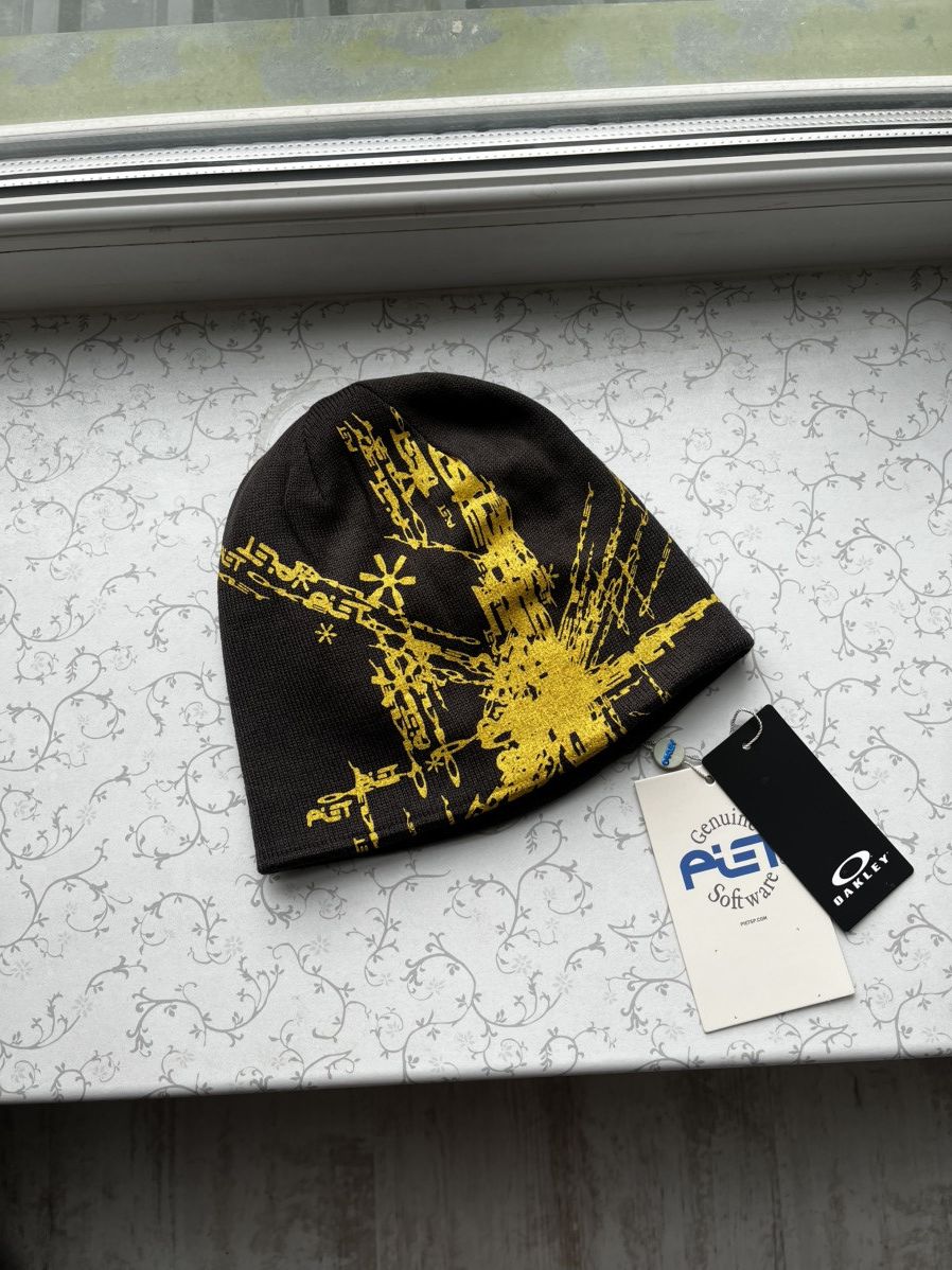 Oakley Piet Heavy Stretch Beanie Hat Reversible Dark Green