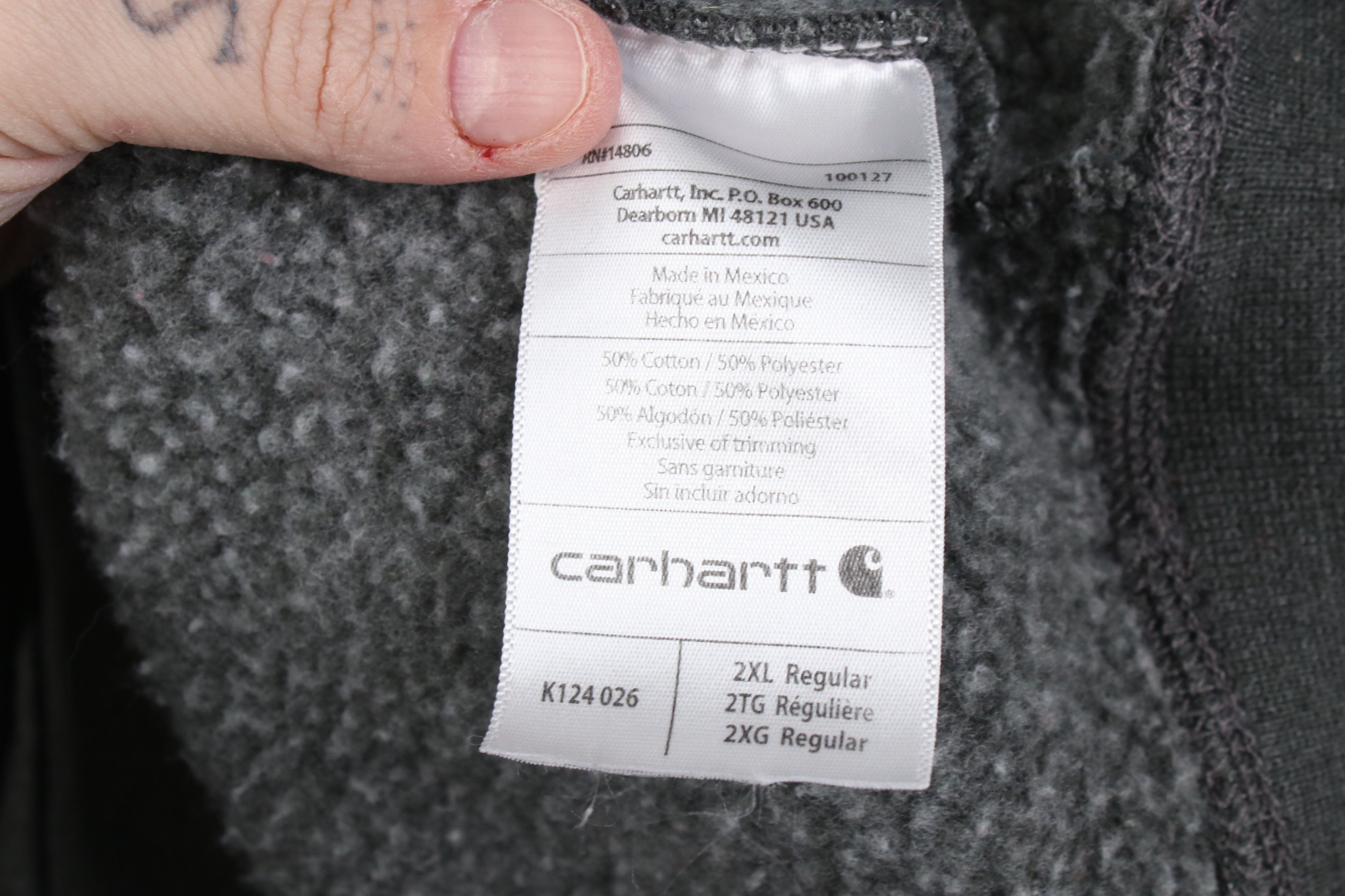 Carhartt Y2K Carhartt Heavyweight Crewneck Sweatshirt Heather Gray Size US XXL / EU 58 / 5 - 10 Thumbnail