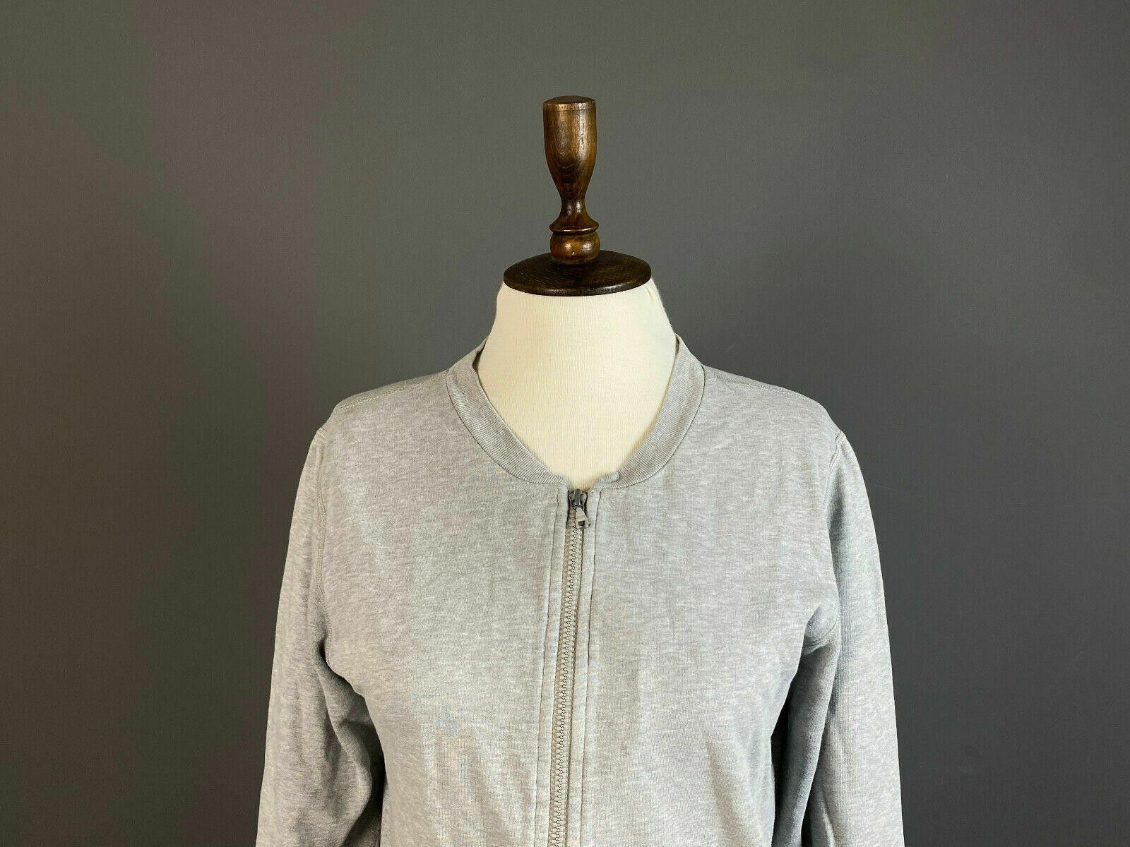 A.P.C. Vintage APC Paris Grey Zip Up Cotton Bomber Jacket Size L Size L / US 10 / IT 46 - 2 Thumbnail