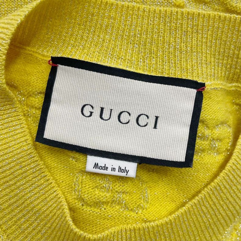 Gucci Gucci Yellow cccard short sleeves 2502-Nextarrow Size US L / EU 52-54 / 3 - 5 Thumbnail