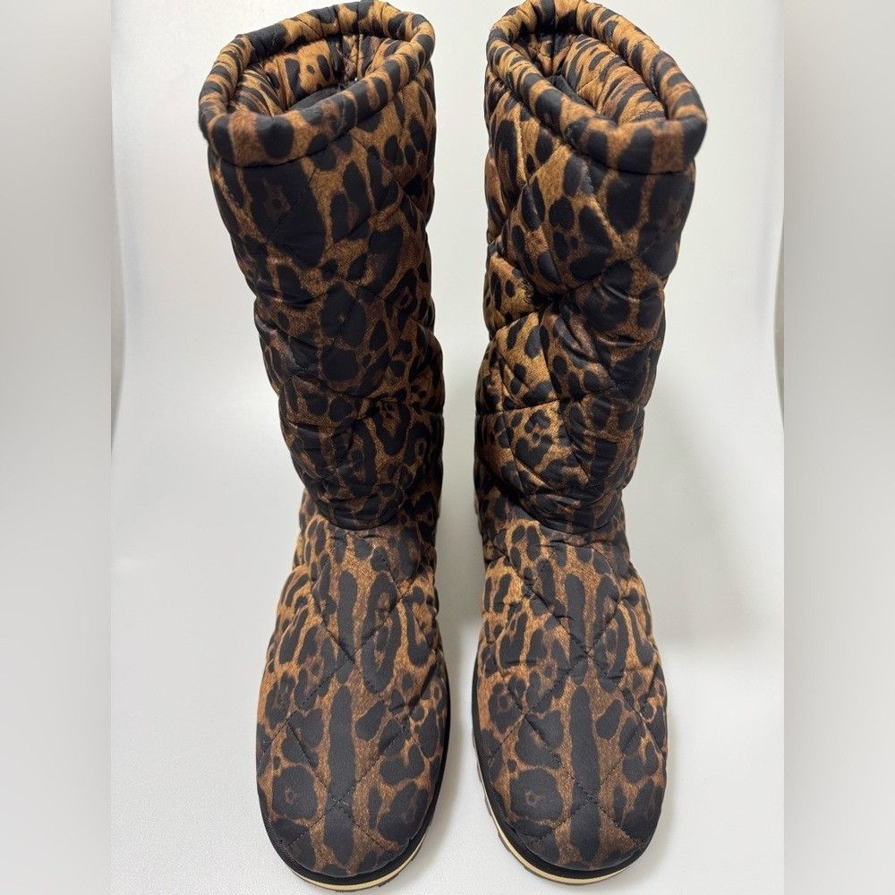 Dolce & Gabbana Dolce & Gabbana City Leopard-Print Boots Men’s Size EU 45/US Size US 12 / EU 45 - 2 Thumbnail